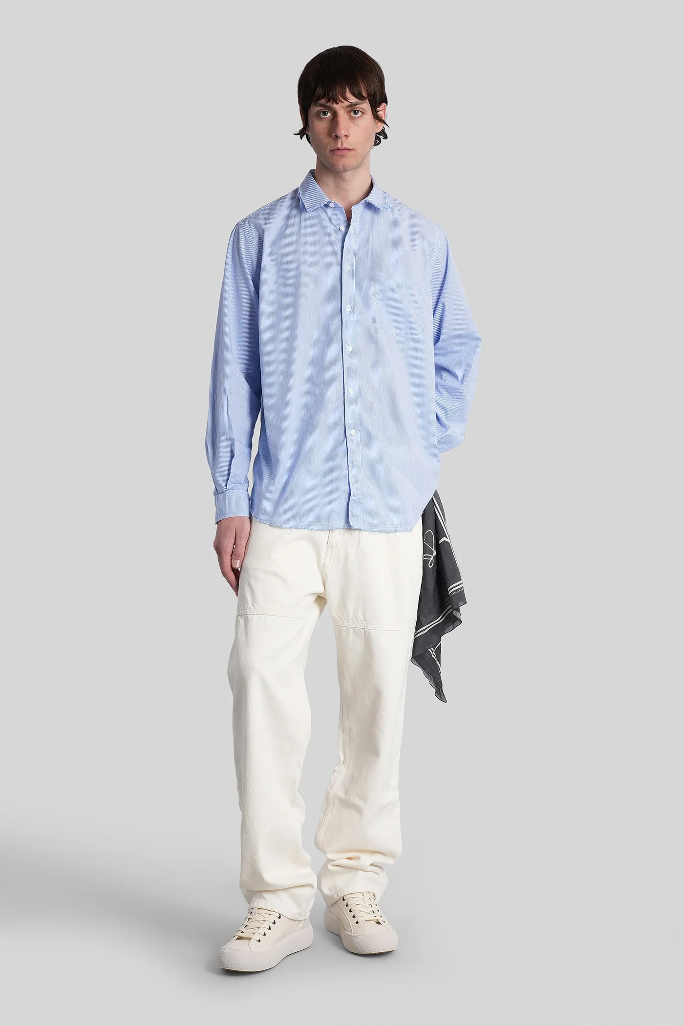 Talete Shirt in blue cotton - Image 2