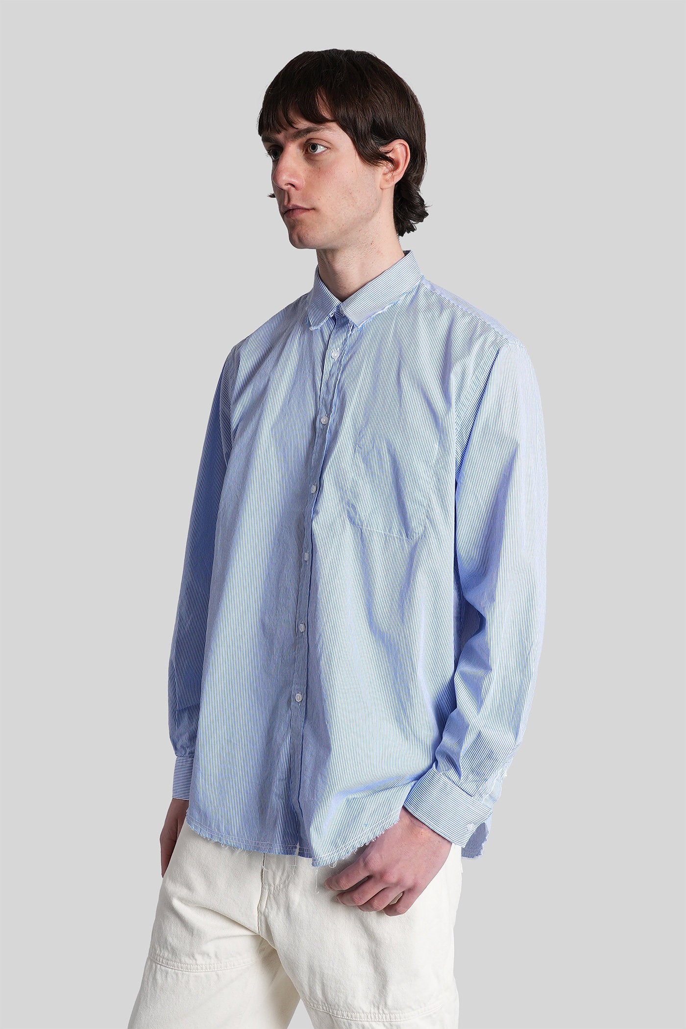 Talete Shirt in blue cotton - Image 4