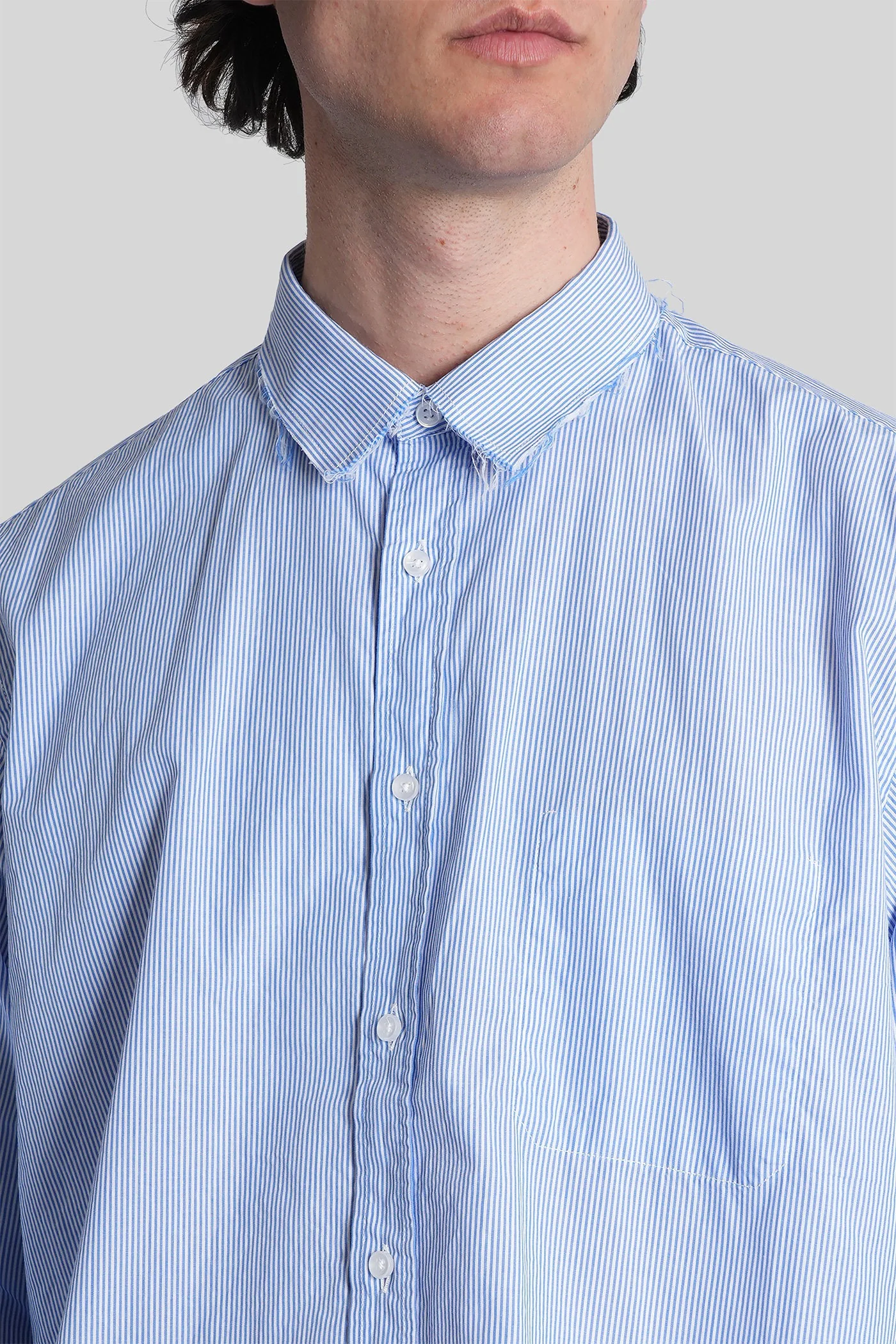 Talete Shirt in blue cotton - Image 5