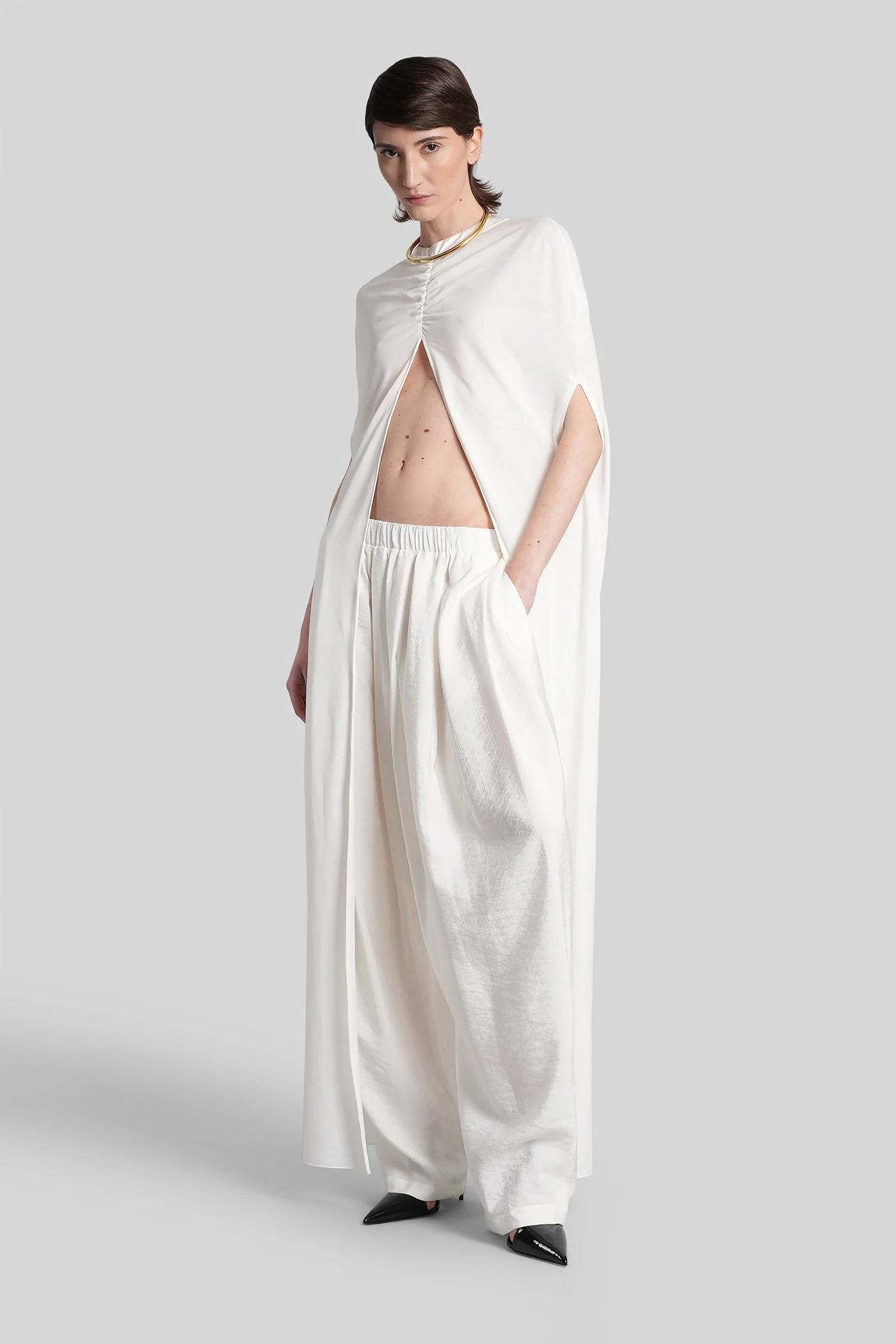 Aurora Topwear in white cotton - Image 2