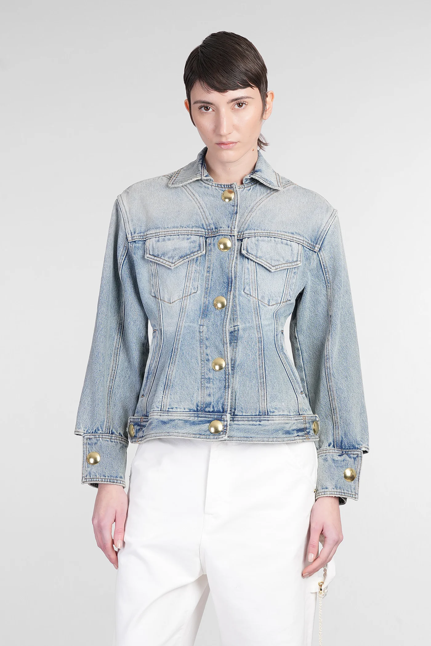Gwen Denim Jackets in blue denim