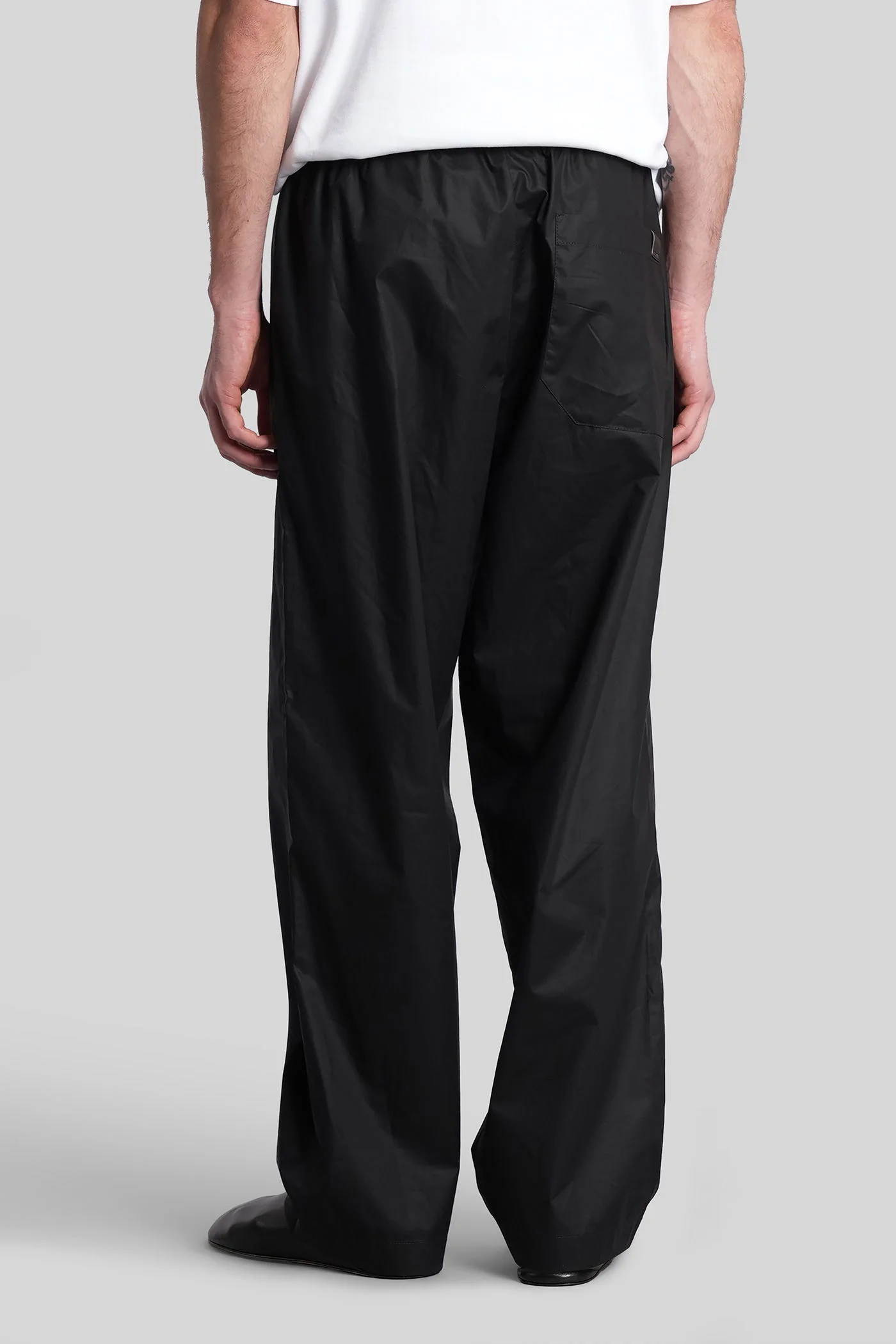 Ian Pants in black cotton - Image 3
