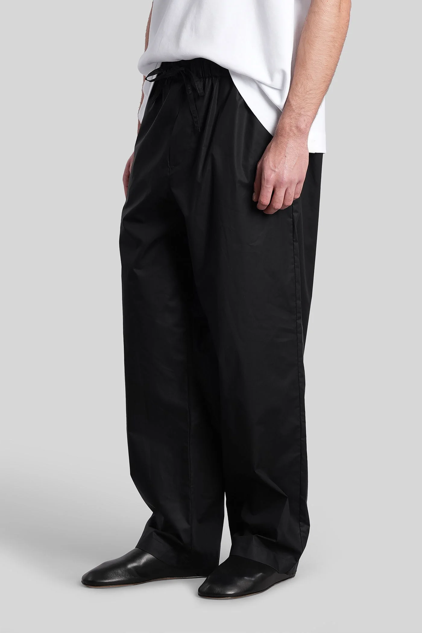 Ian Pants in black cotton - Image 4