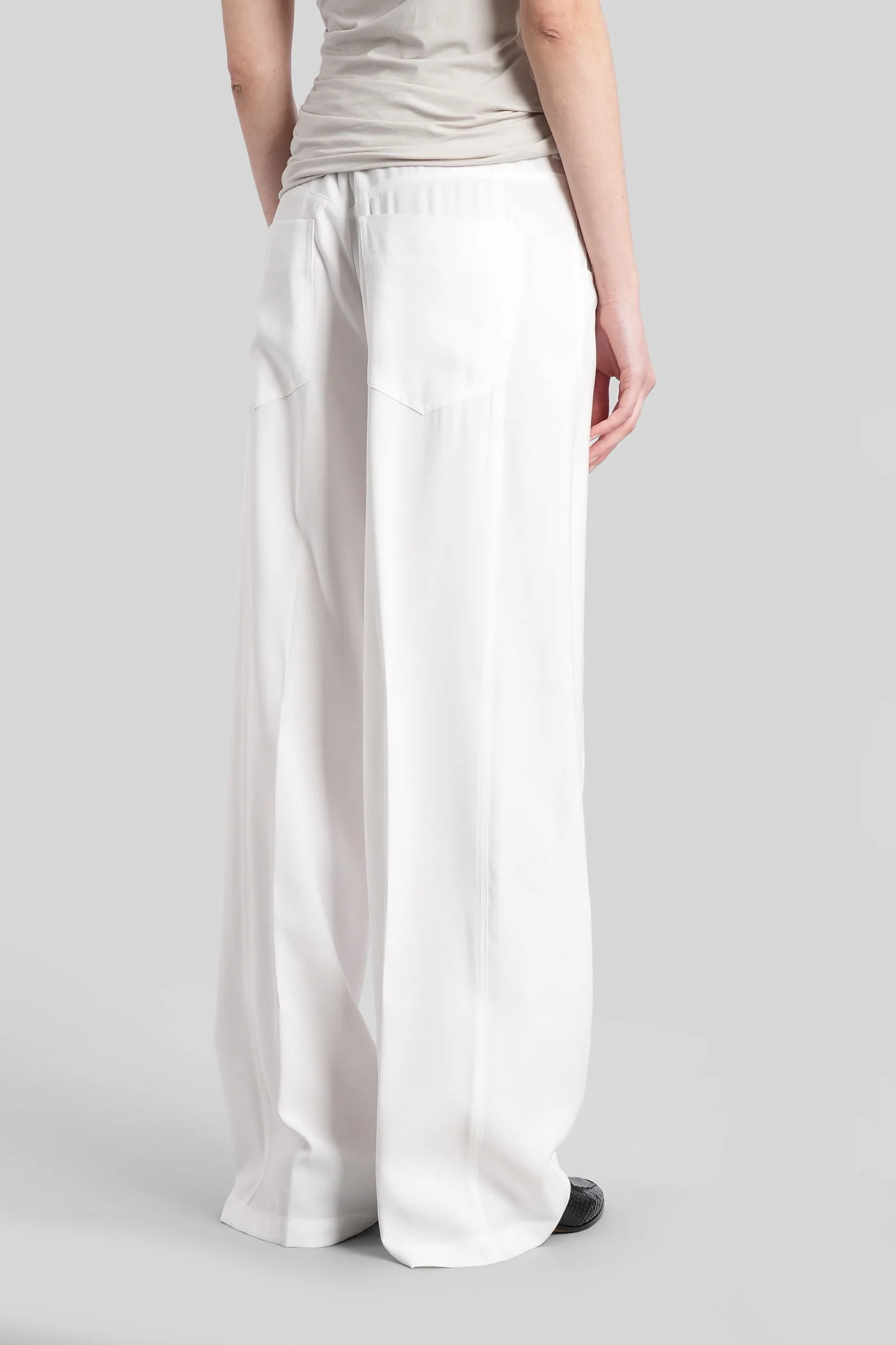 Iris Pants in white viscose - Image 3
