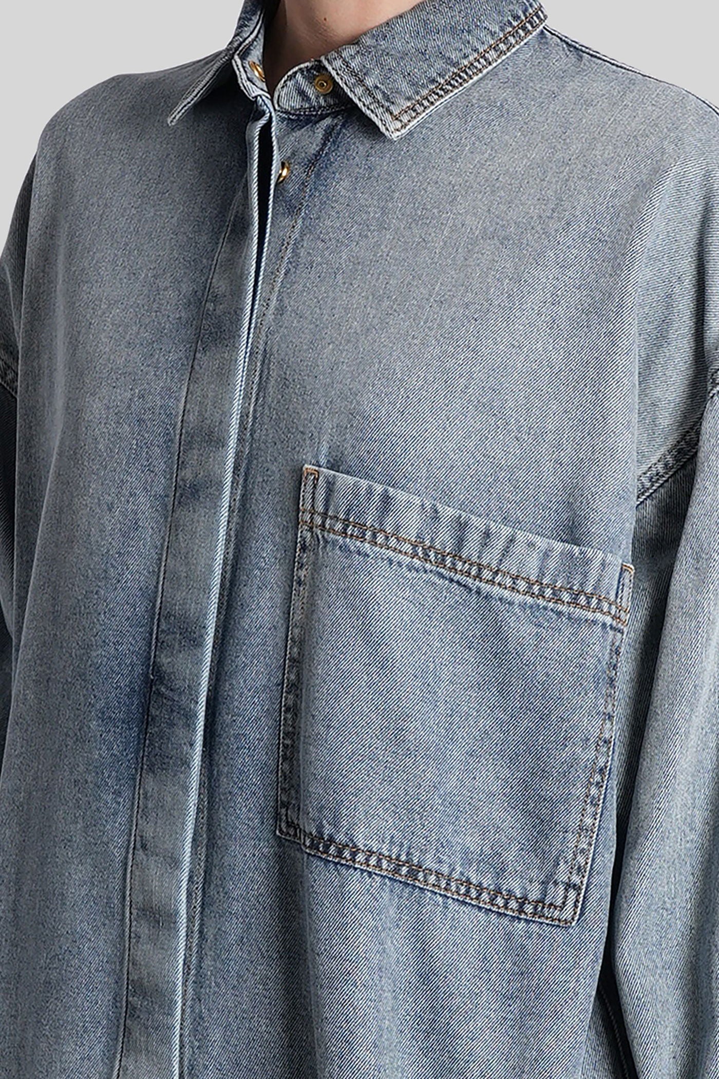 Jenny Shirt in blue denim - Image 5