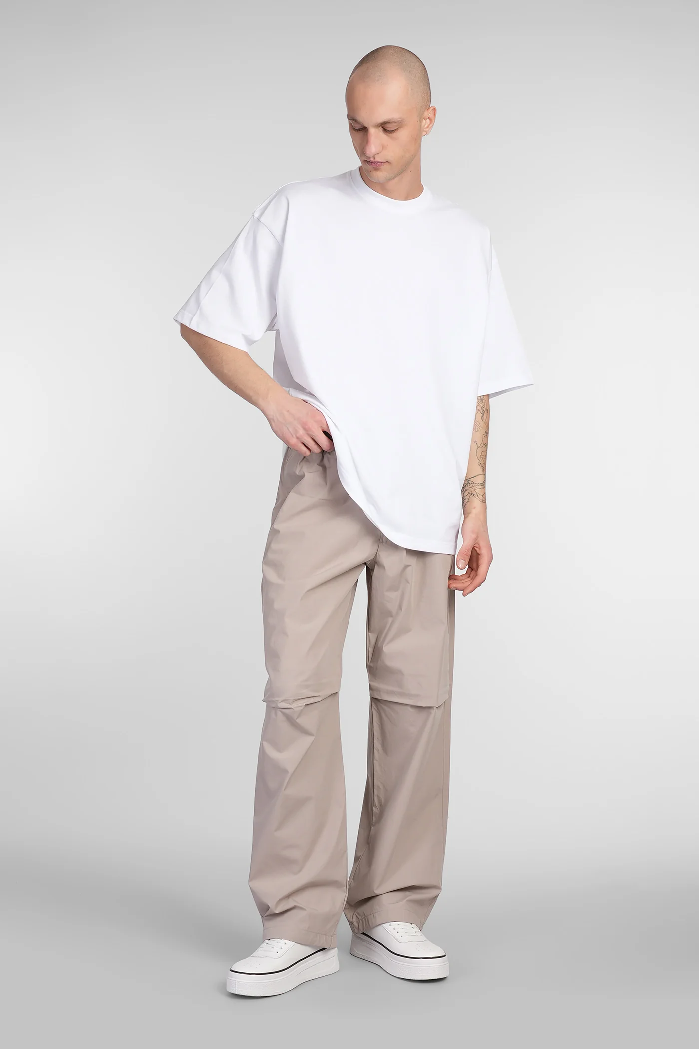 Jordan Pants in beige cotton - Image 2