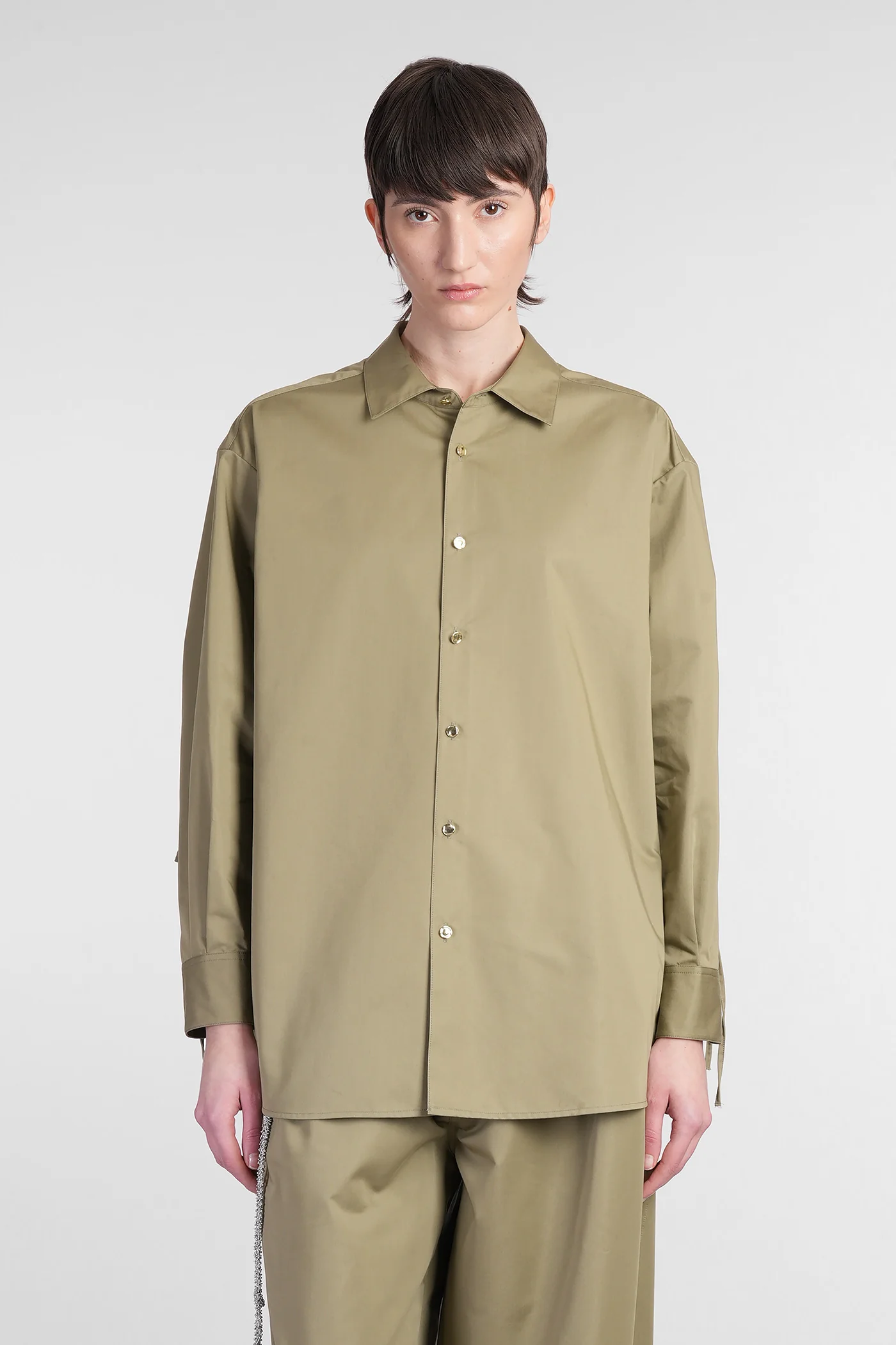Keanu Shirt in green cotton