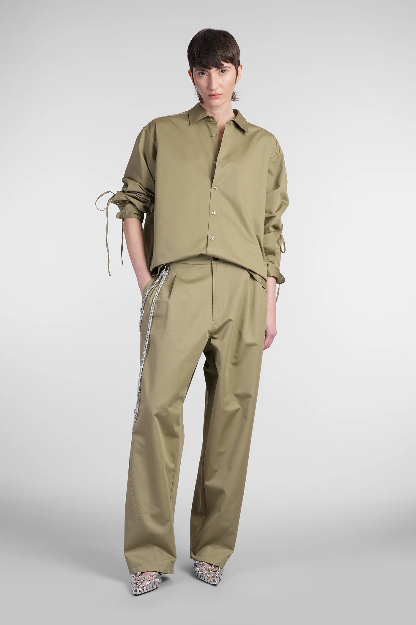 Keanu Shirt in green cotton - Image 2