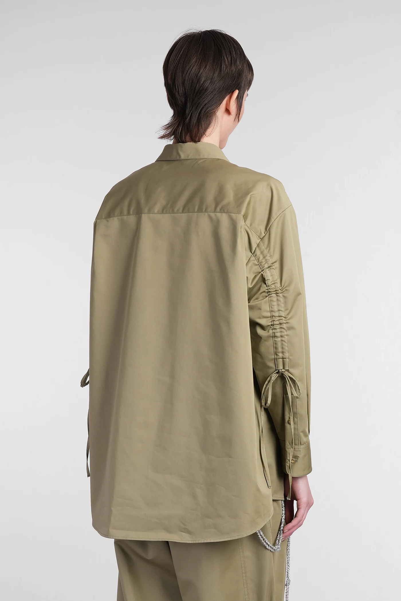 Keanu Shirt in green cotton - Image 3
