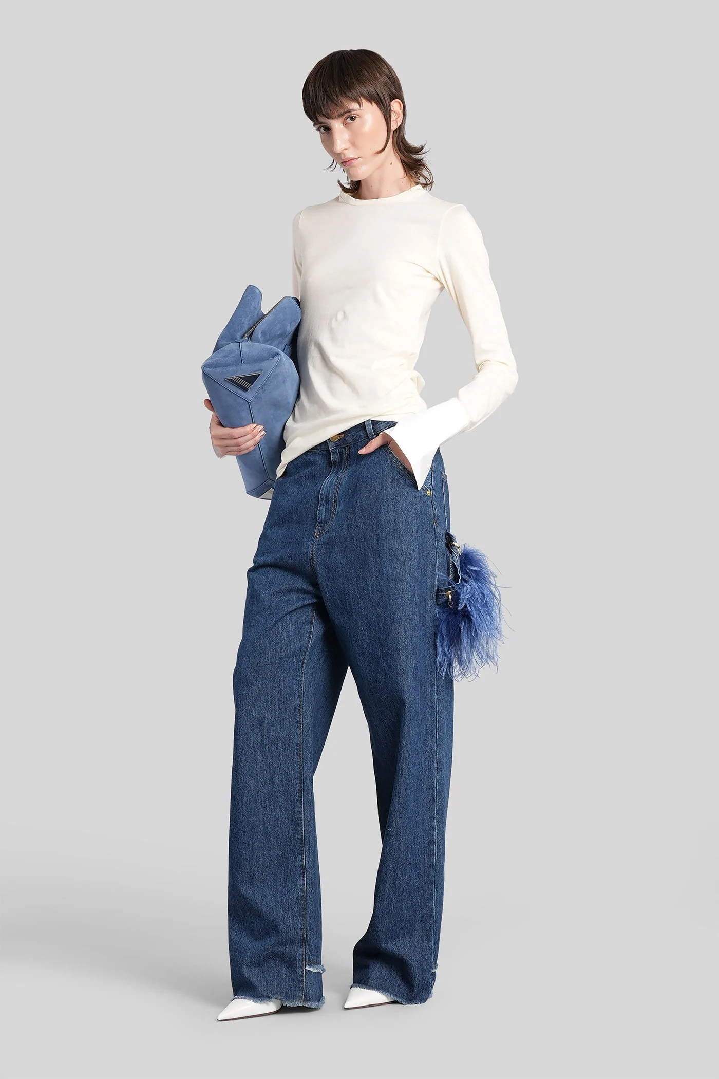 Lisa Jeans in blue cotton - Image 2