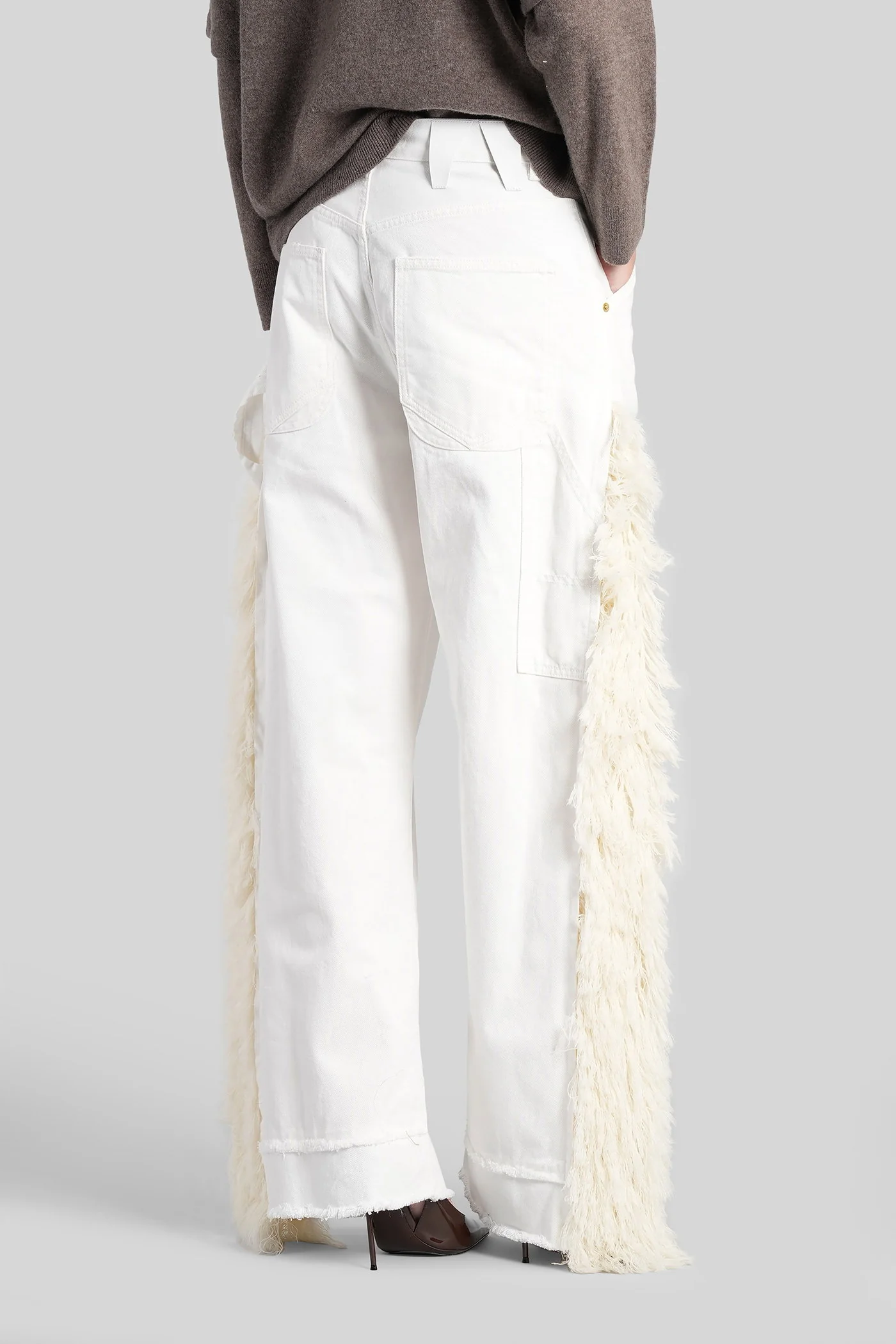 Lisa Jeans in white cotton - Image 3