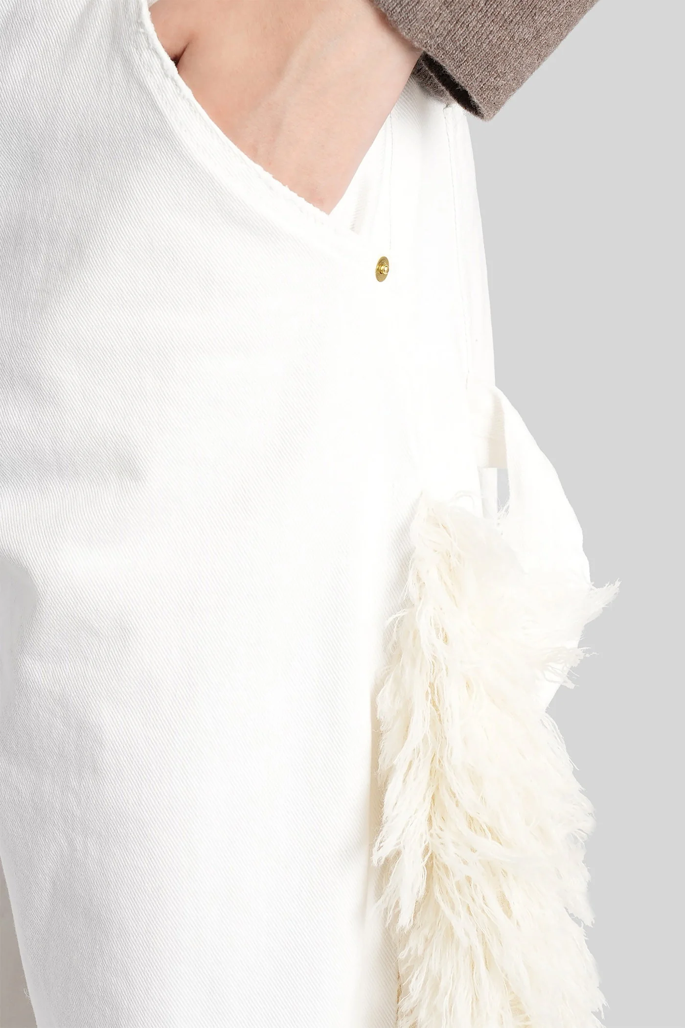 Lisa Jeans in white cotton - Image 5