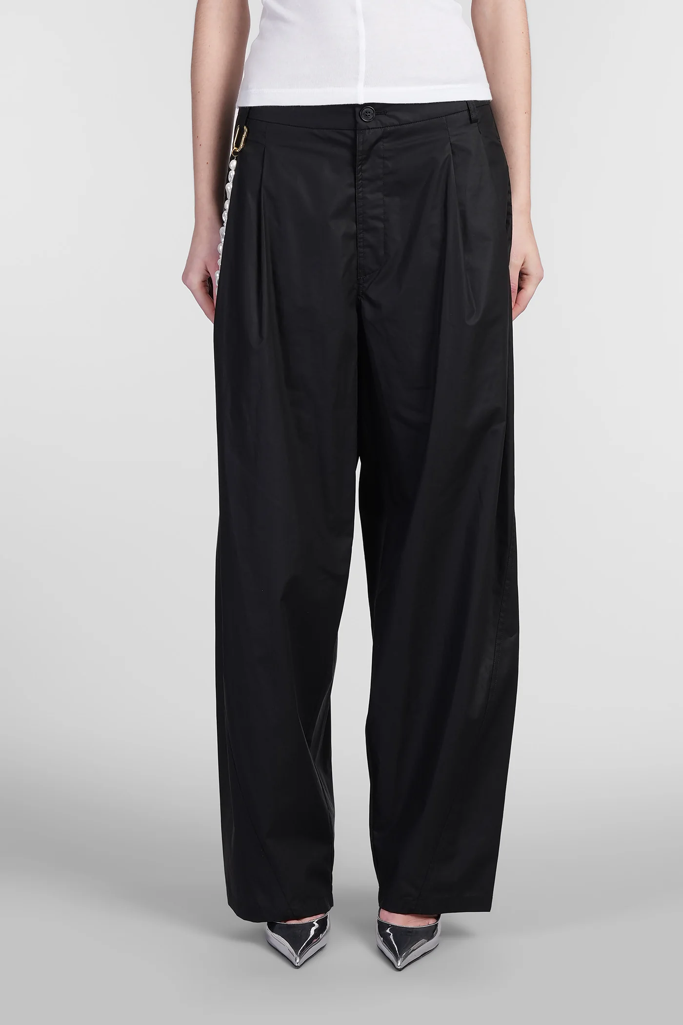 Phebe Pants in black cotton
