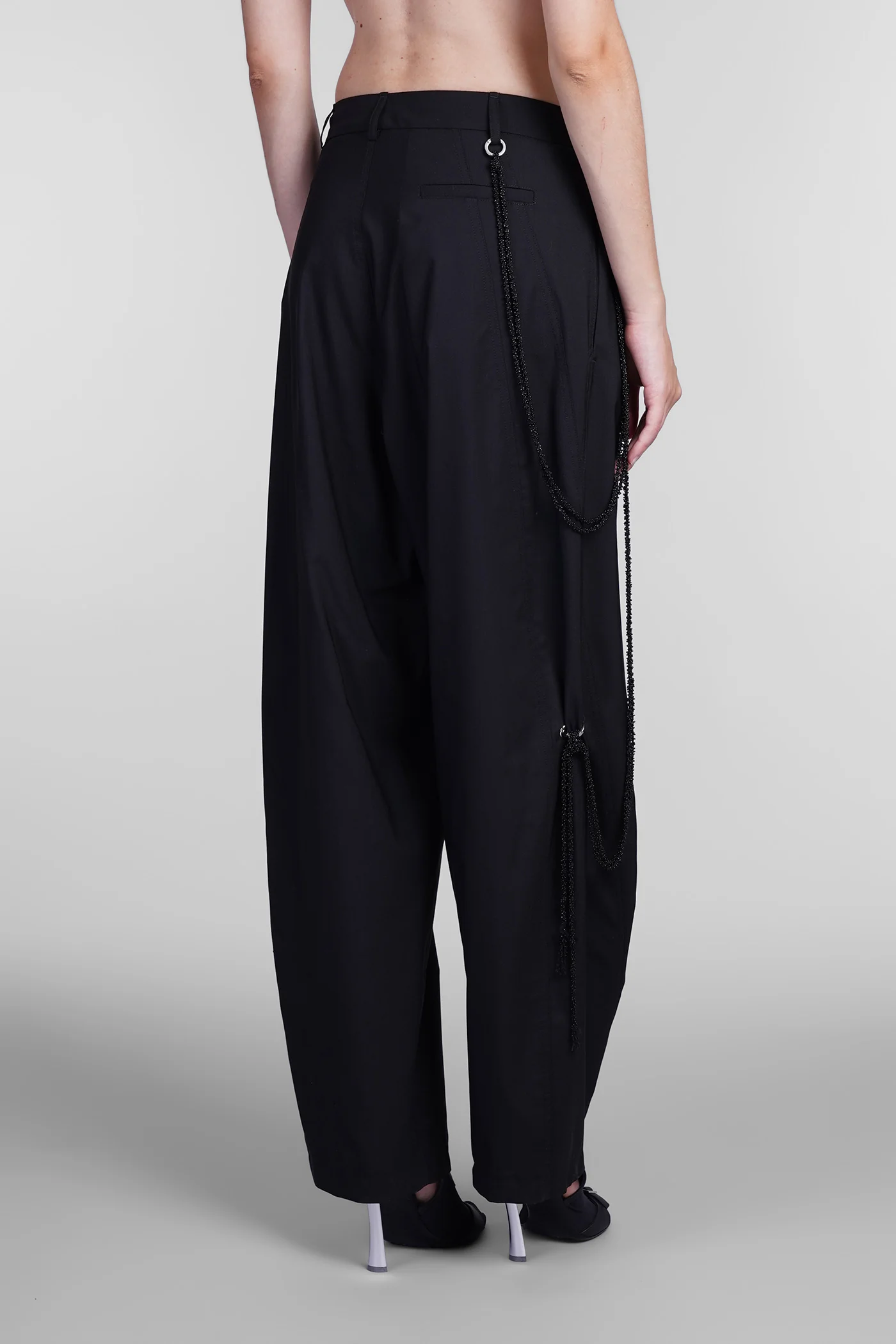 Phebe Pants in black wool - Image 3