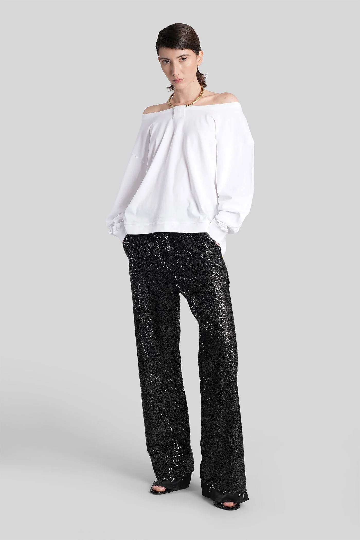Sienna Pants in black cotton - Image 2