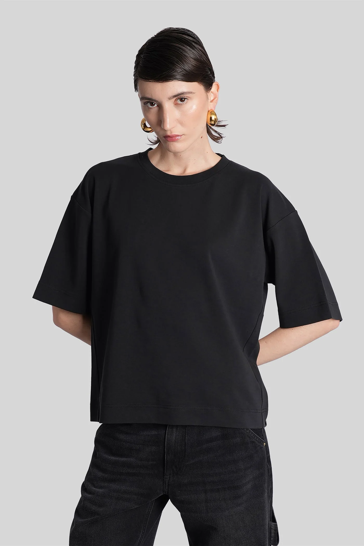 Smith T-Shirt in black cotton