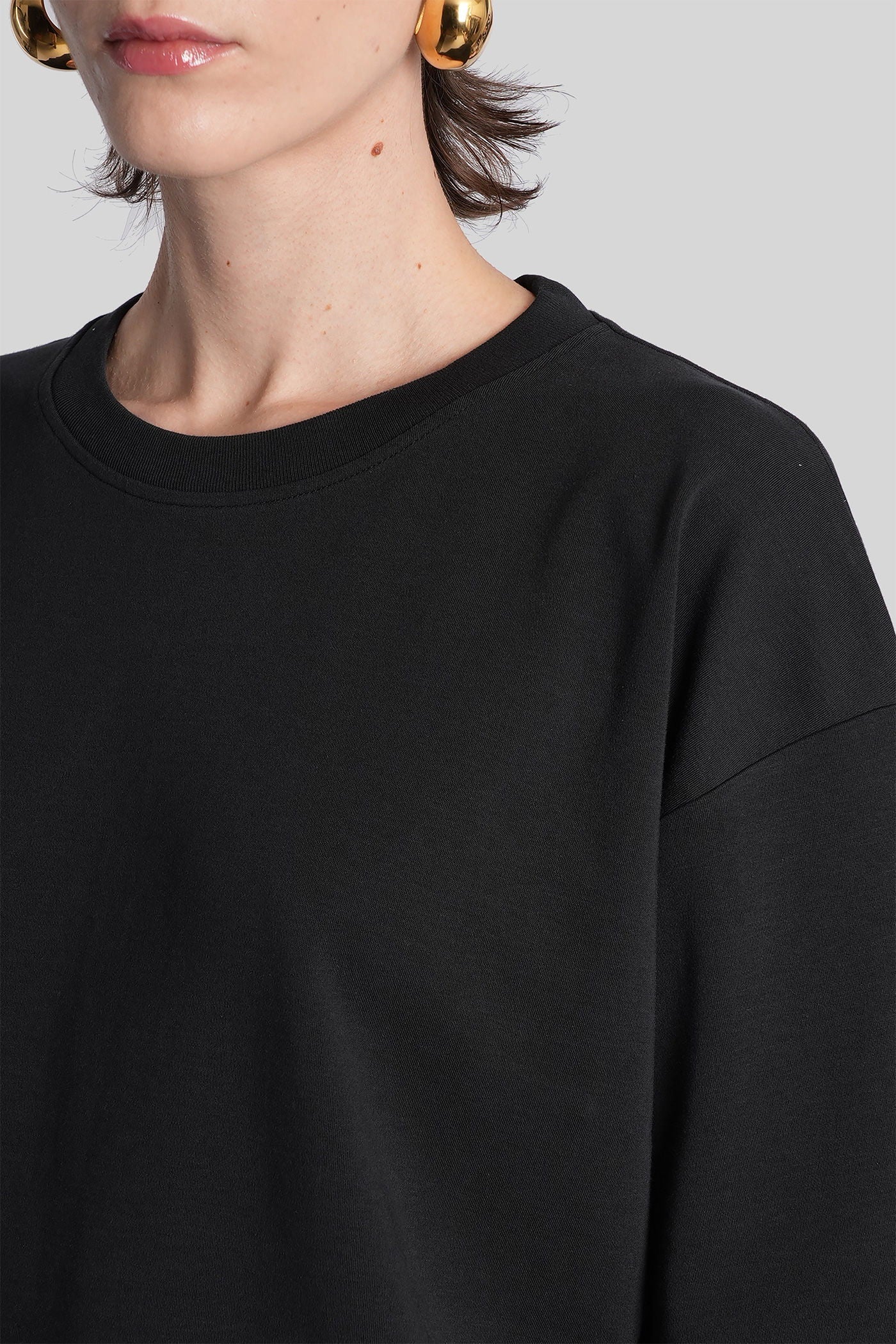 Smith T-Shirt in black cotton - Image 5