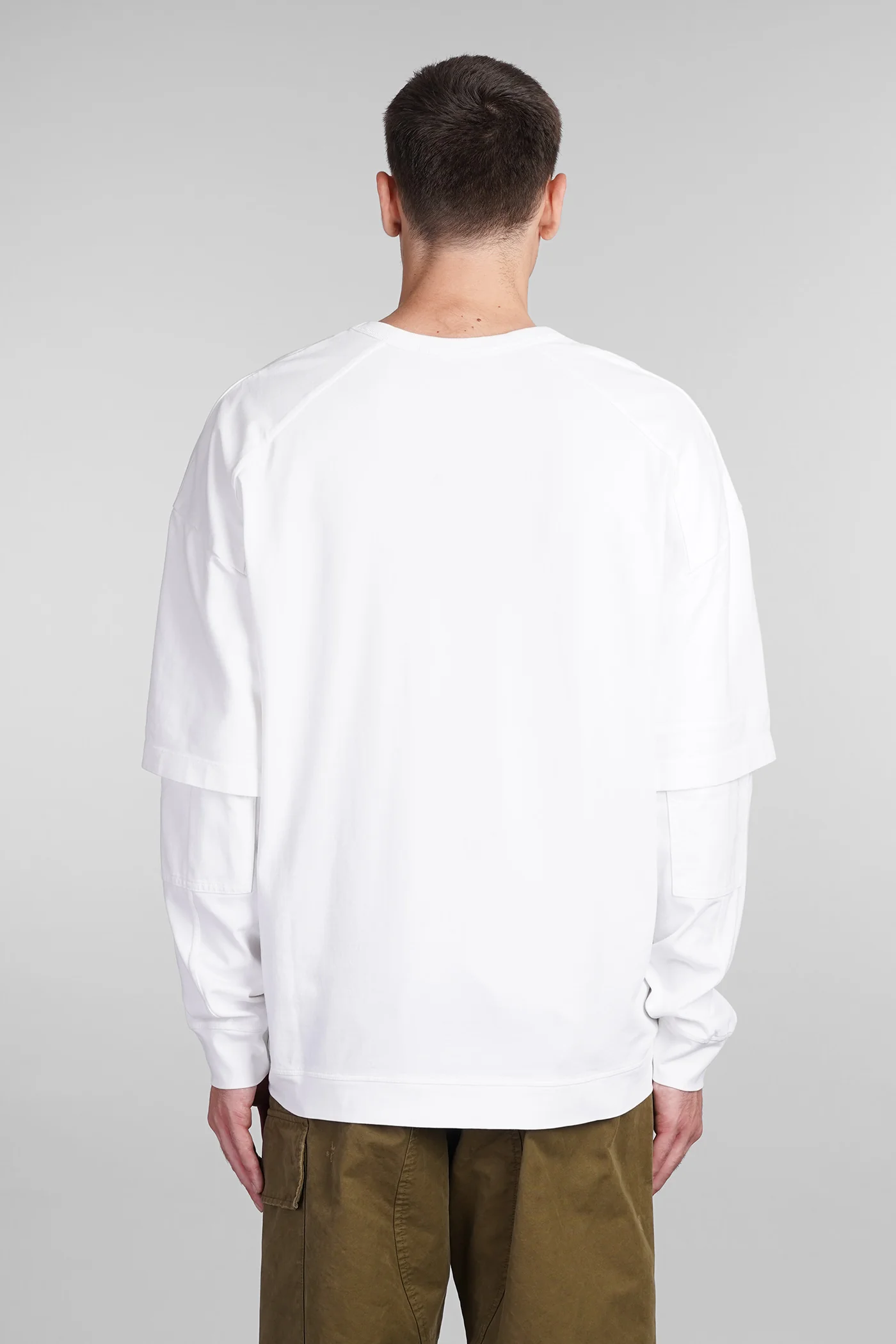 Theo T-Shirt in white cotton - Image 3