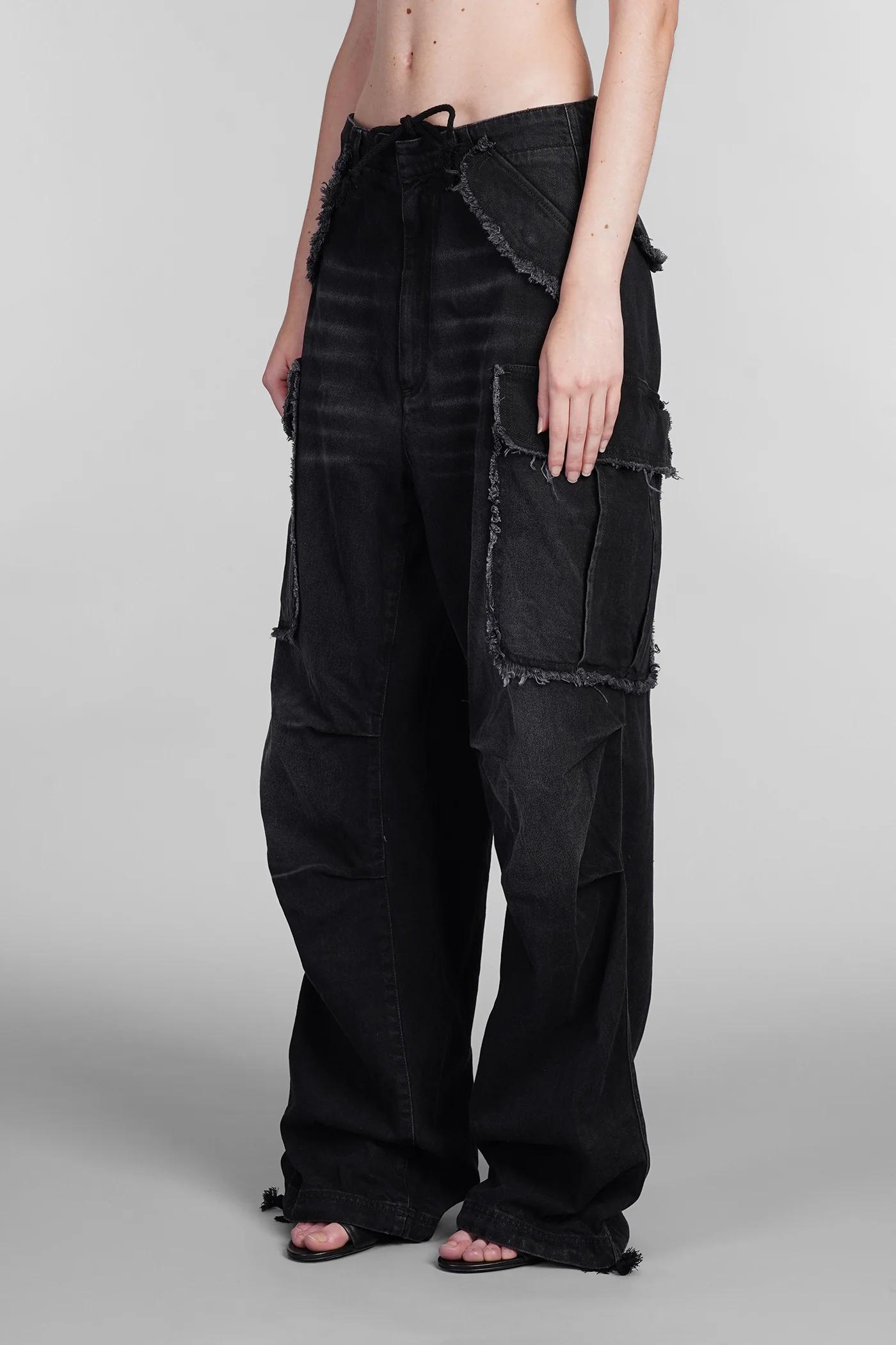 Vivi Jeans in black cotton - Image 4