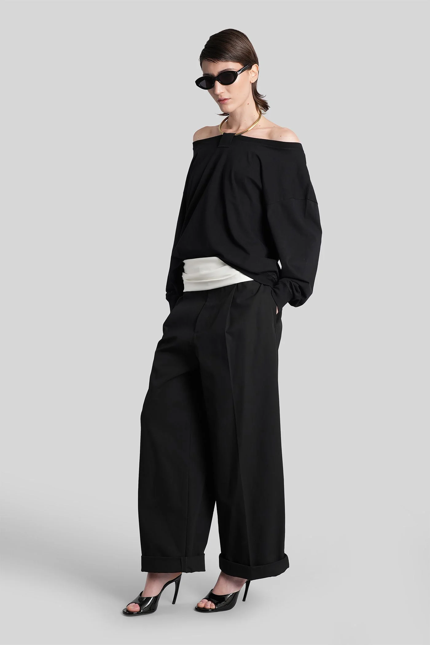 Wendy Pants in black cotton - Image 2