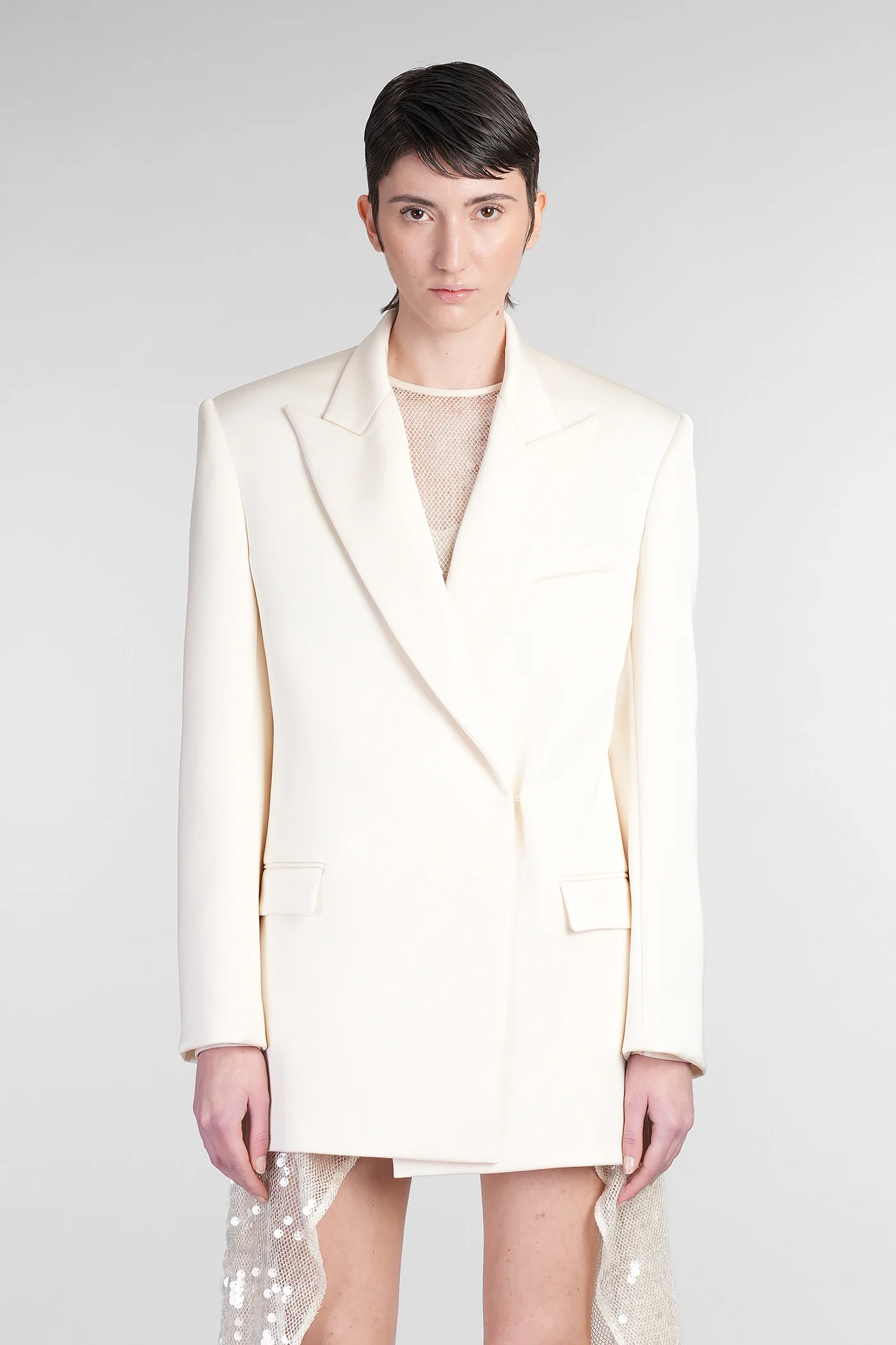 Blazer in beige Triacetate