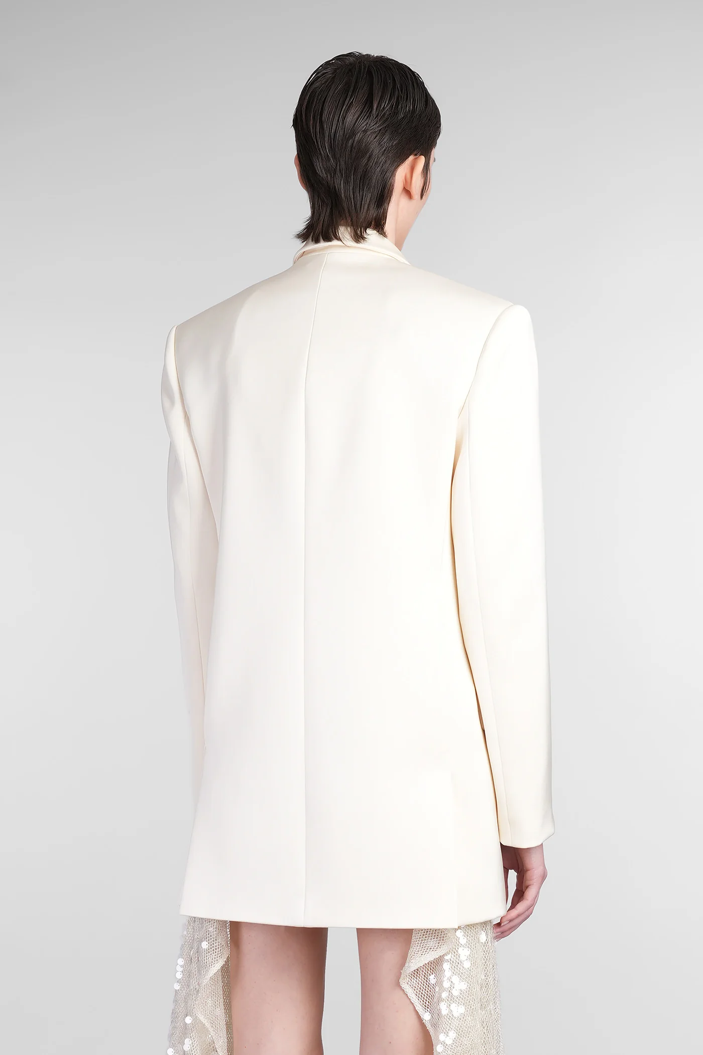 Blazer in beige Triacetate - Image 3