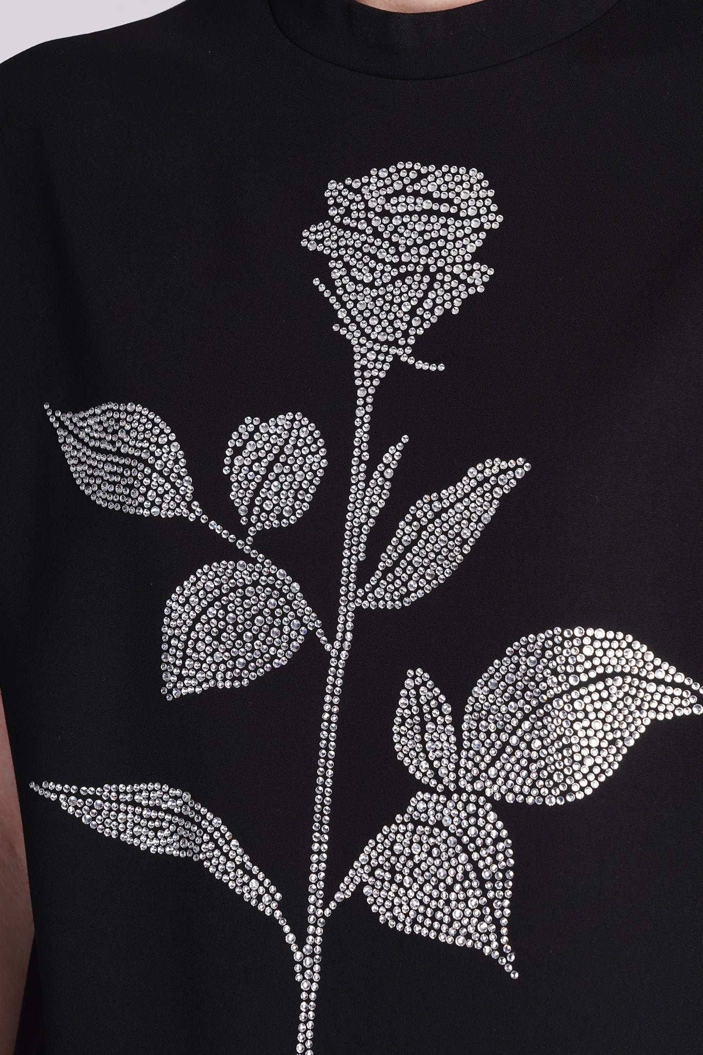 T-Shirt in black viscose - Image 5