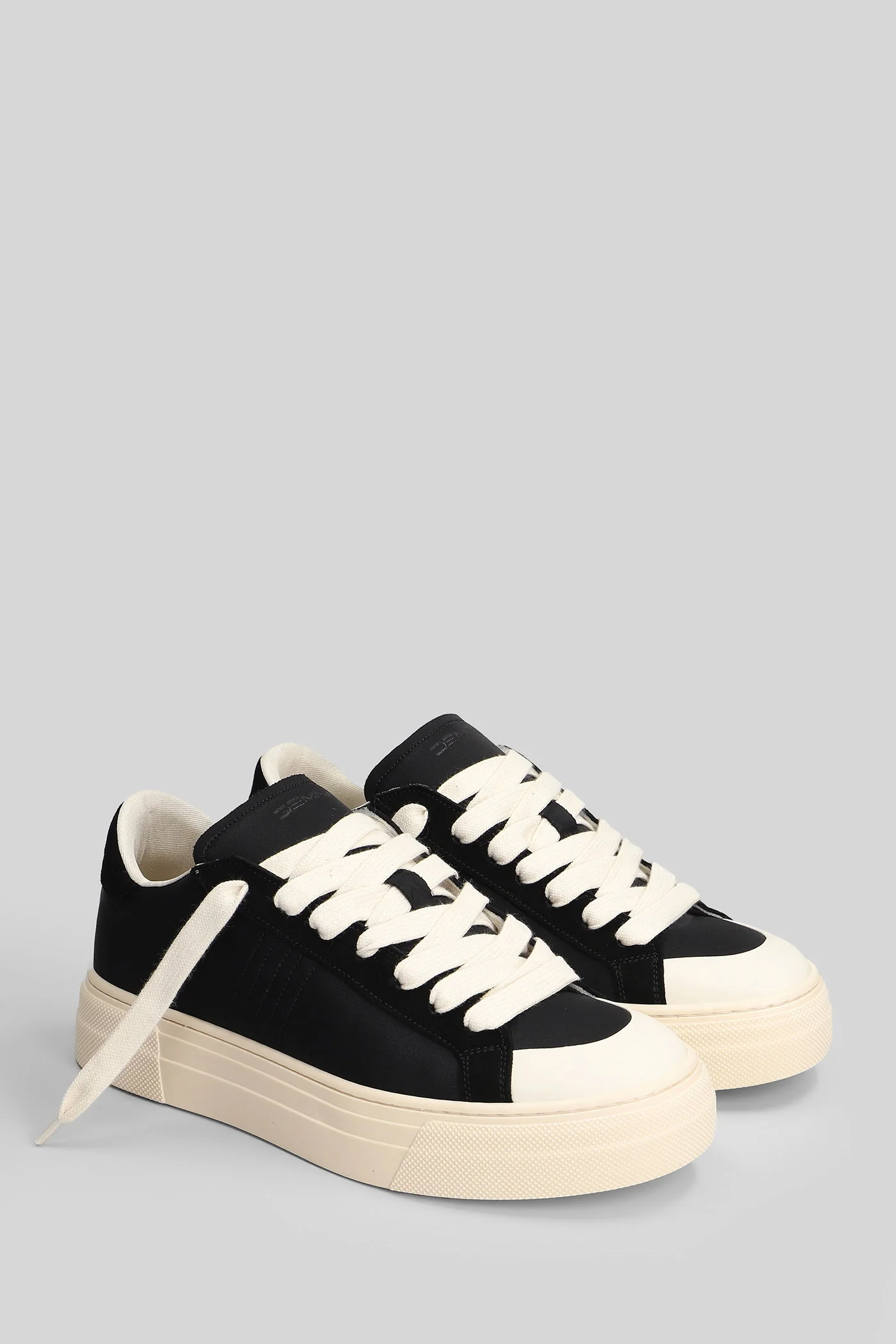 Sneakers in black fabric - Image 2
