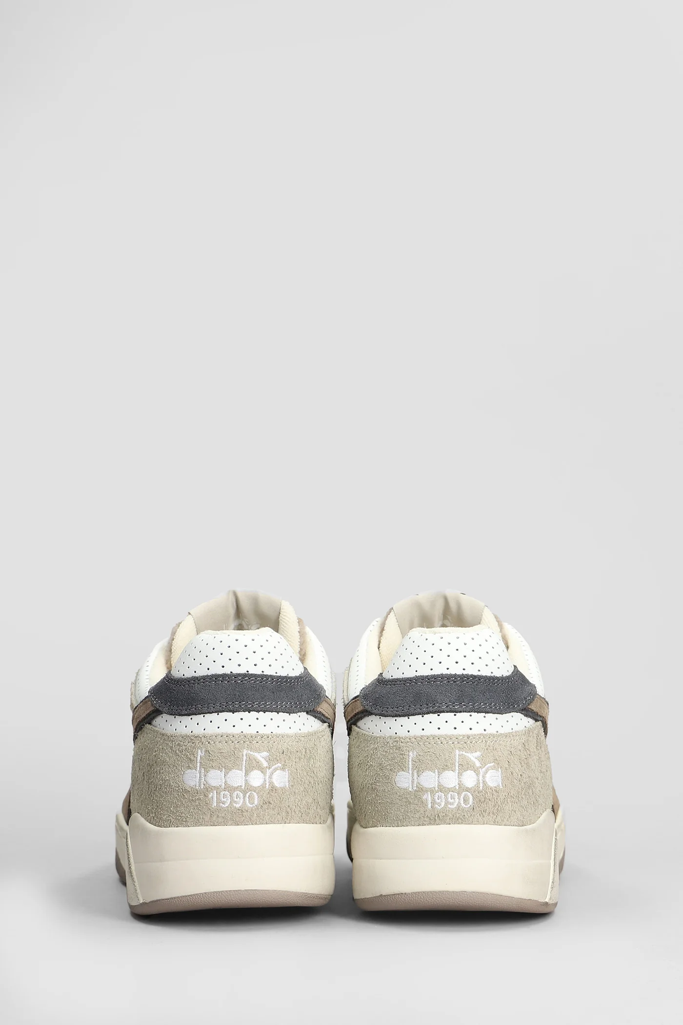 B.560 Torino Italia Sneakers in white suede and leather - Image 4