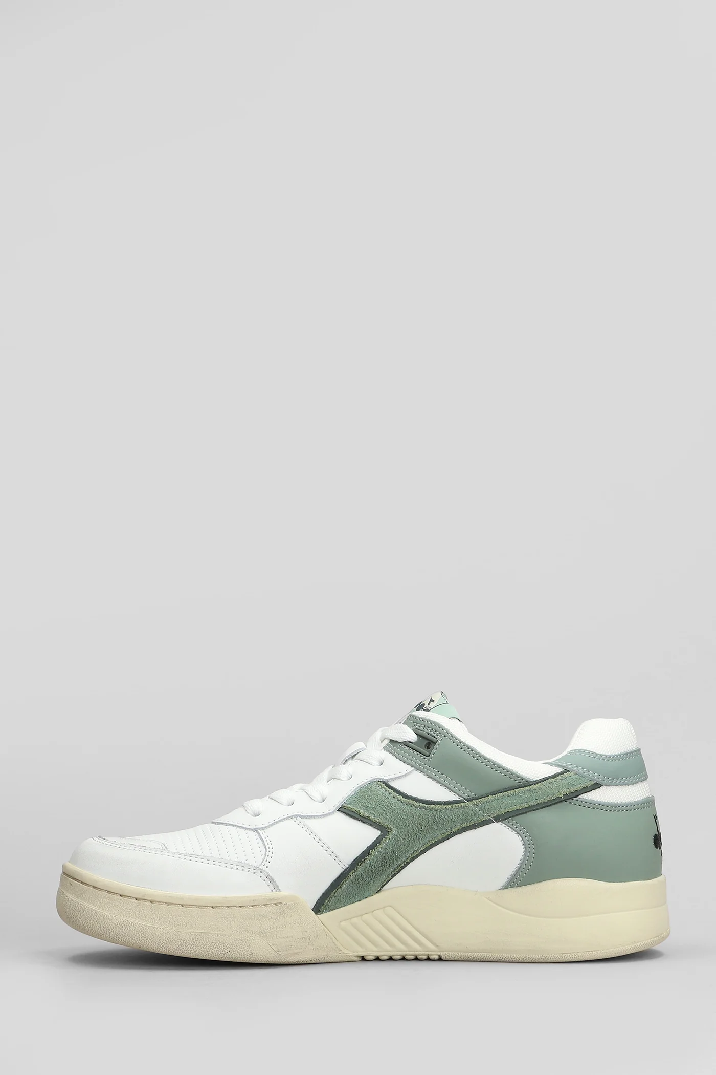B.560 Used Sneakers in white leather - Image 3