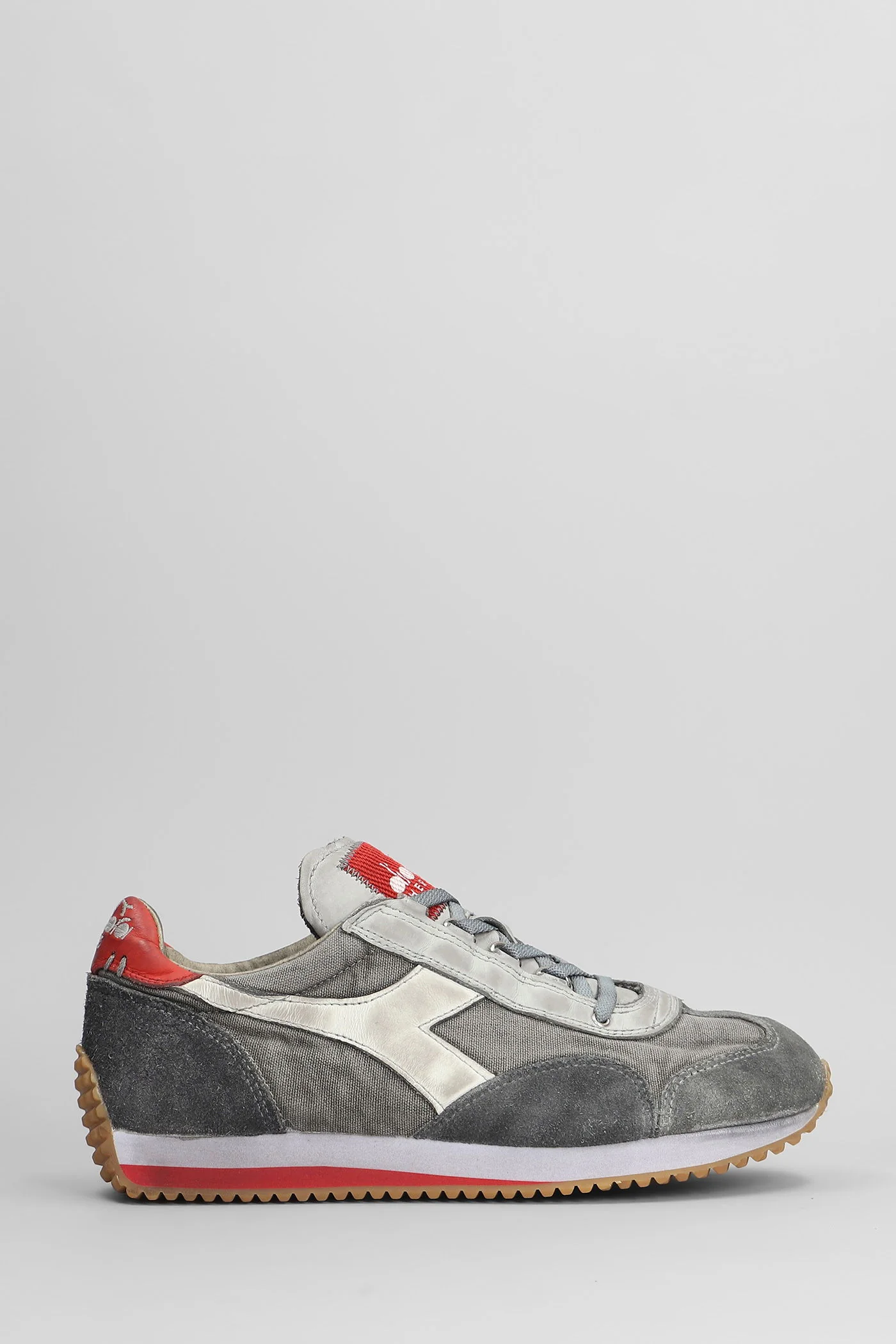 Equipe Dirty Sneakers in grey canvas