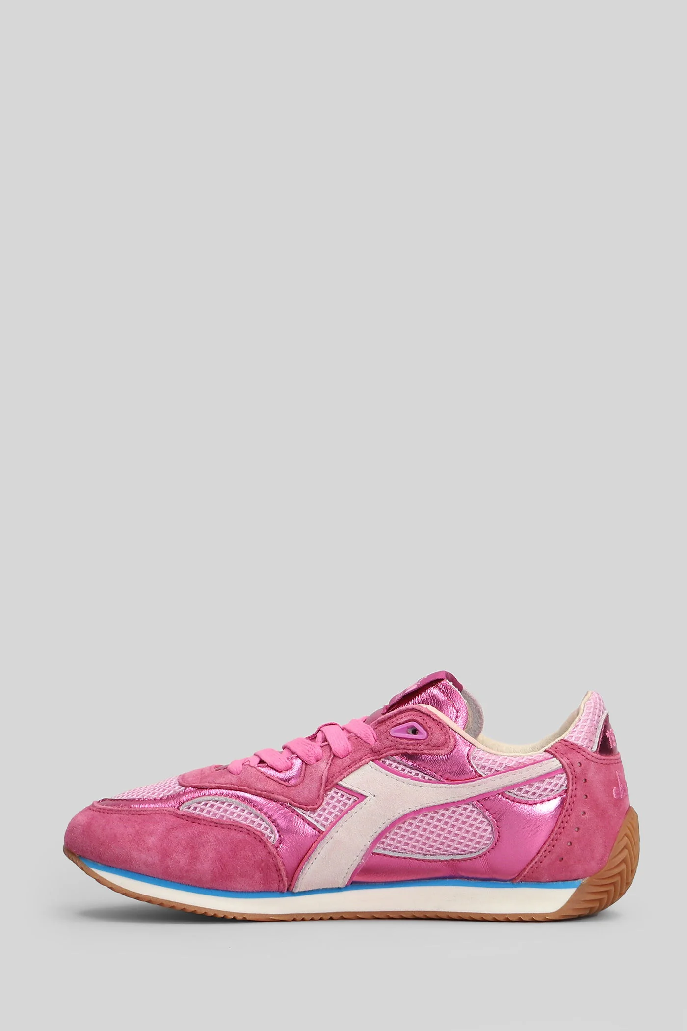 Equipe Revenge Sneakers in rose-pink Suede and fabric - Image 3
