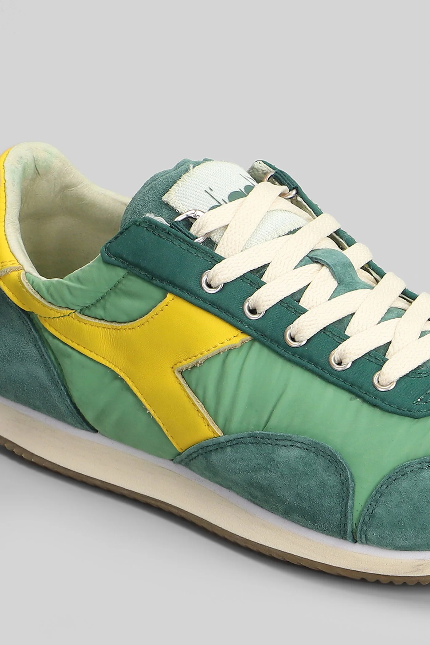 Equipe Vela Sneakers in green Suede and fabric - Image 5