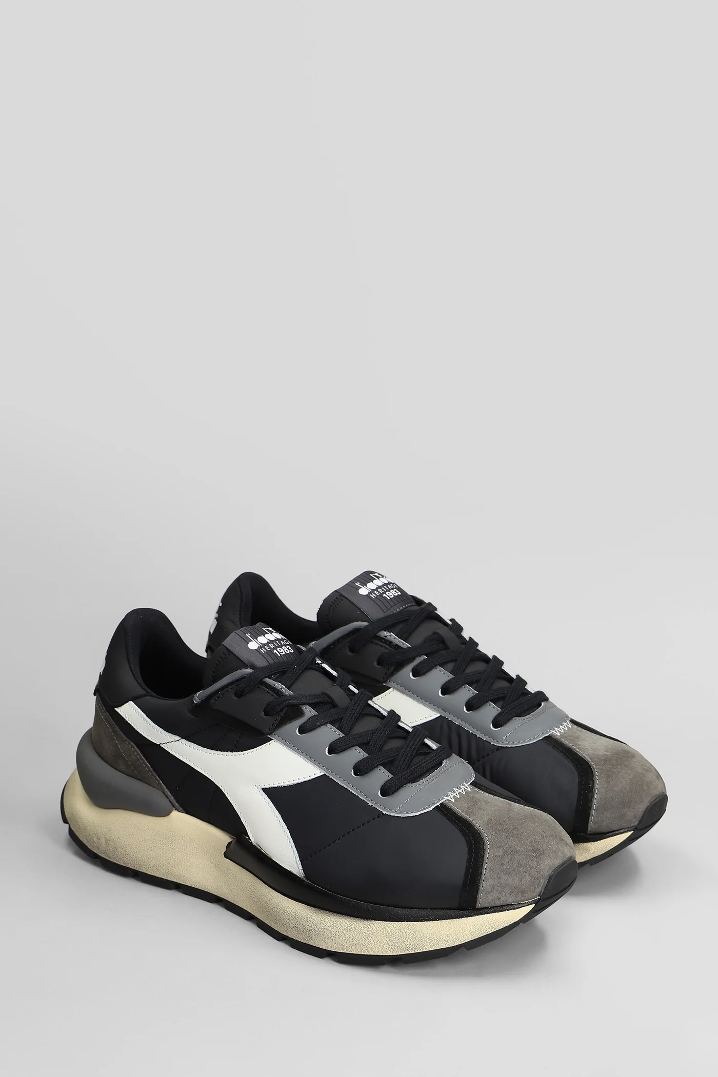 Mercury Elite Sneakers in black Suede and fabric - Image 2