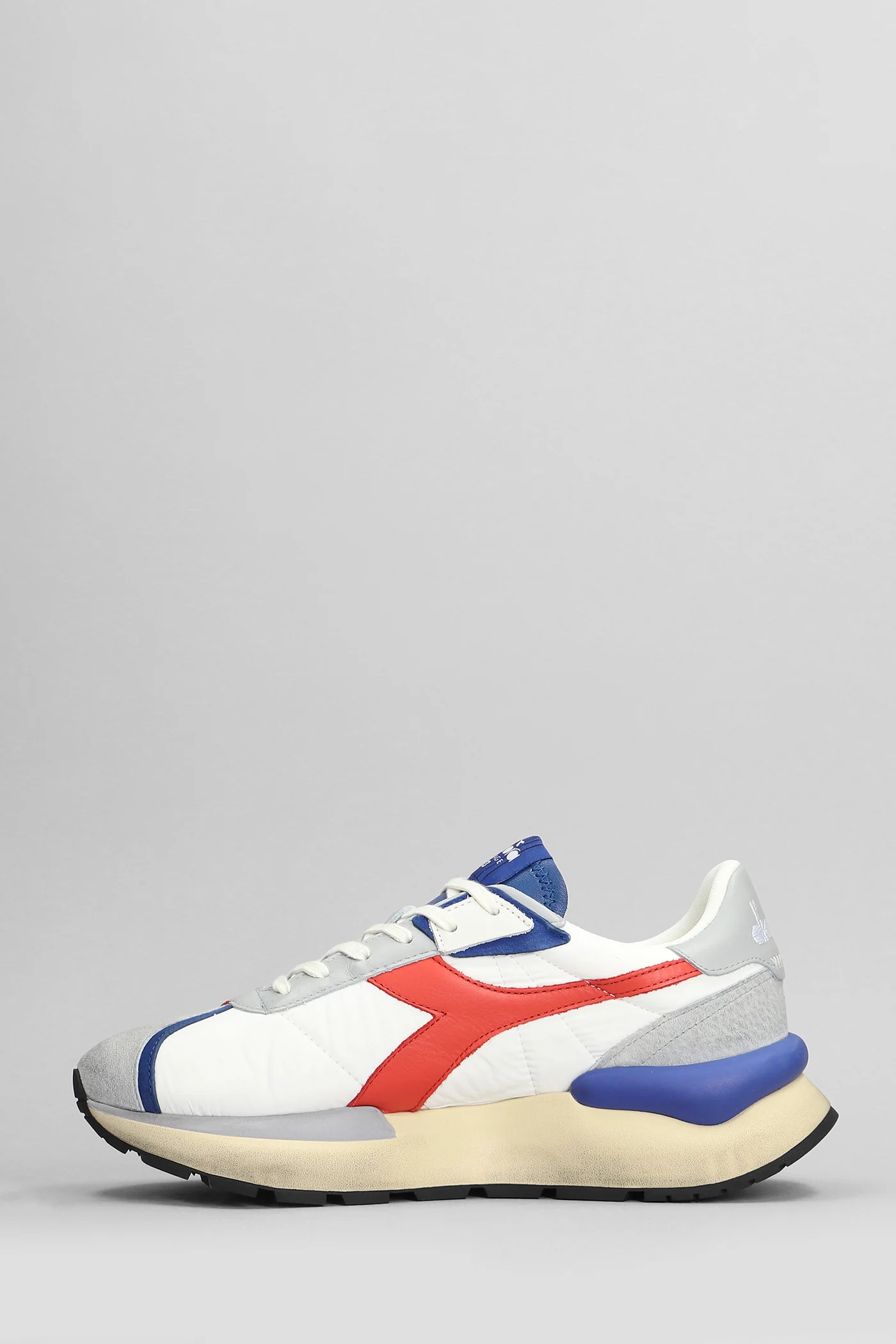 Mercury Elite Sneakers in white Suede and fabric - Image 3
