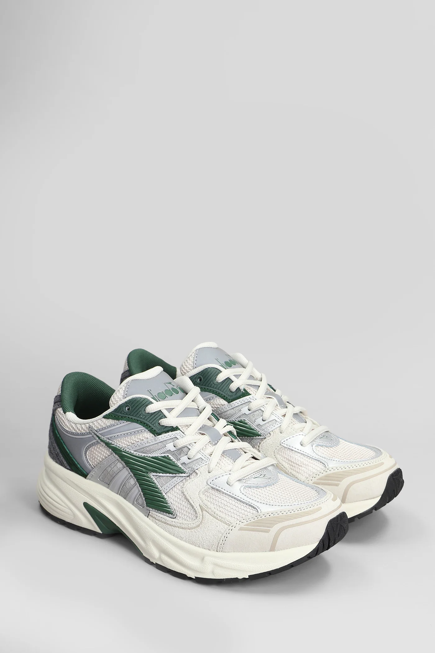 Mythos Star Sneakers in grey Suede and fabric - Image 2