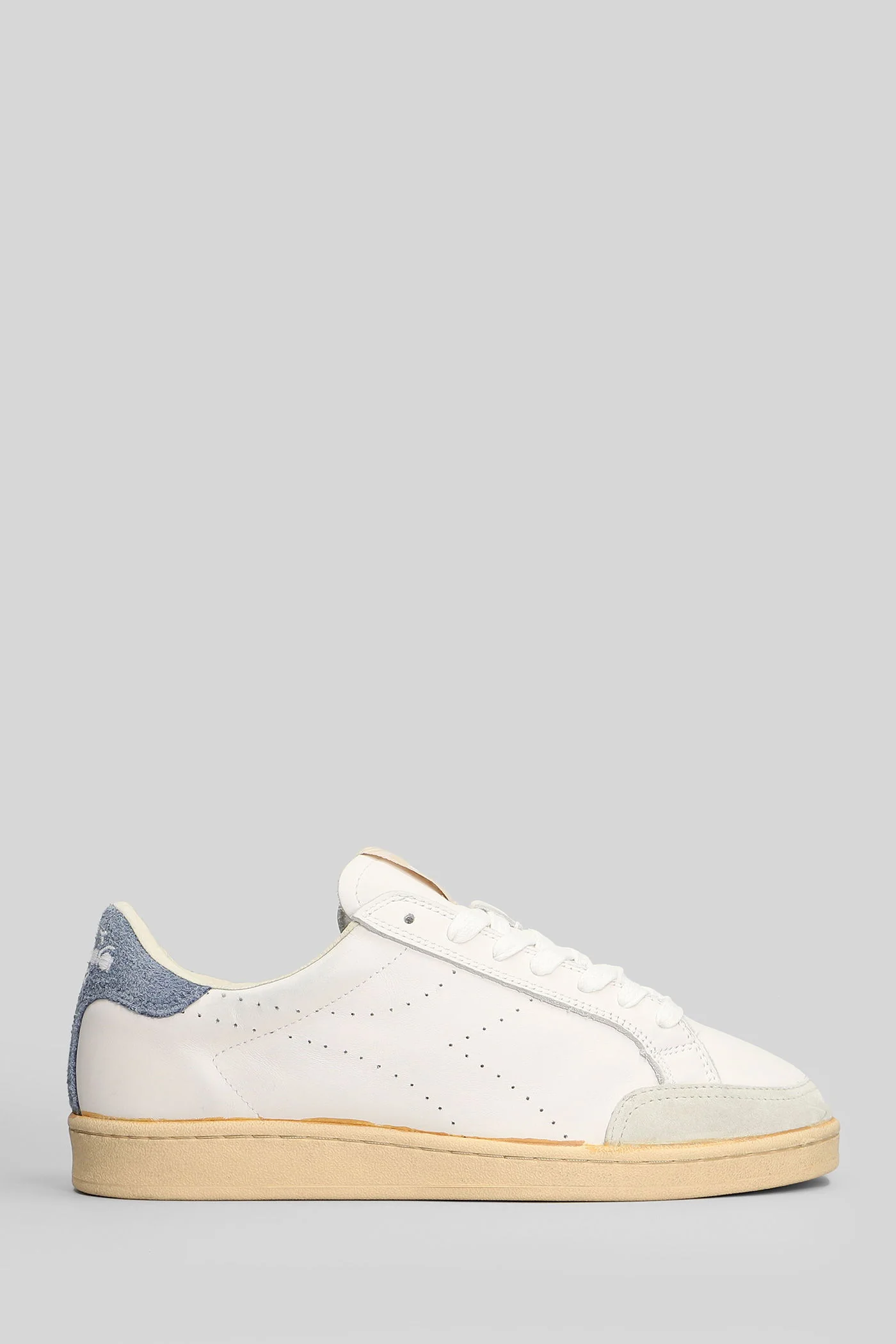 Prestige Plain Used Sneakers in white leather - Image 41