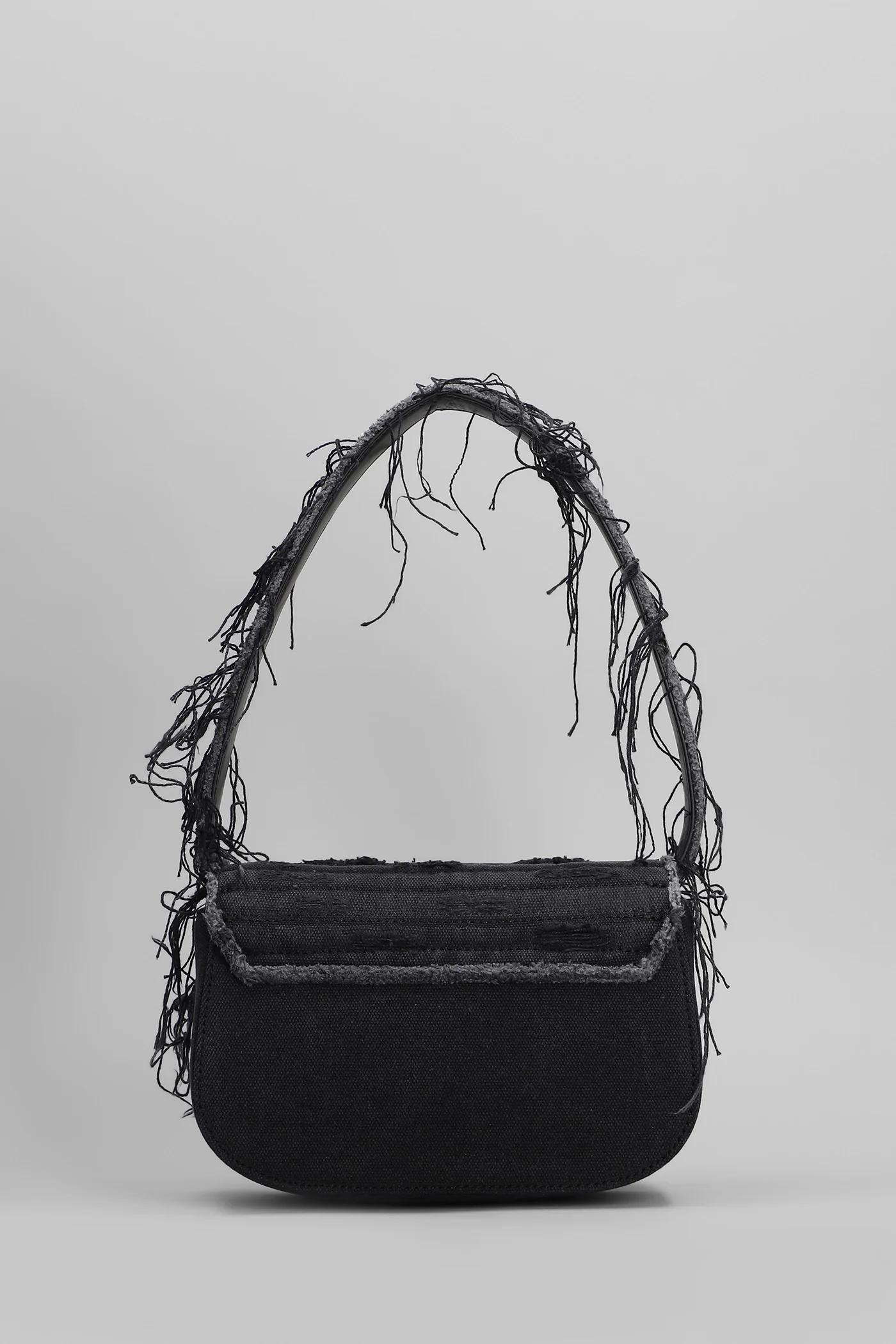 1dr Shoulder bag in black cotton - Image 3
