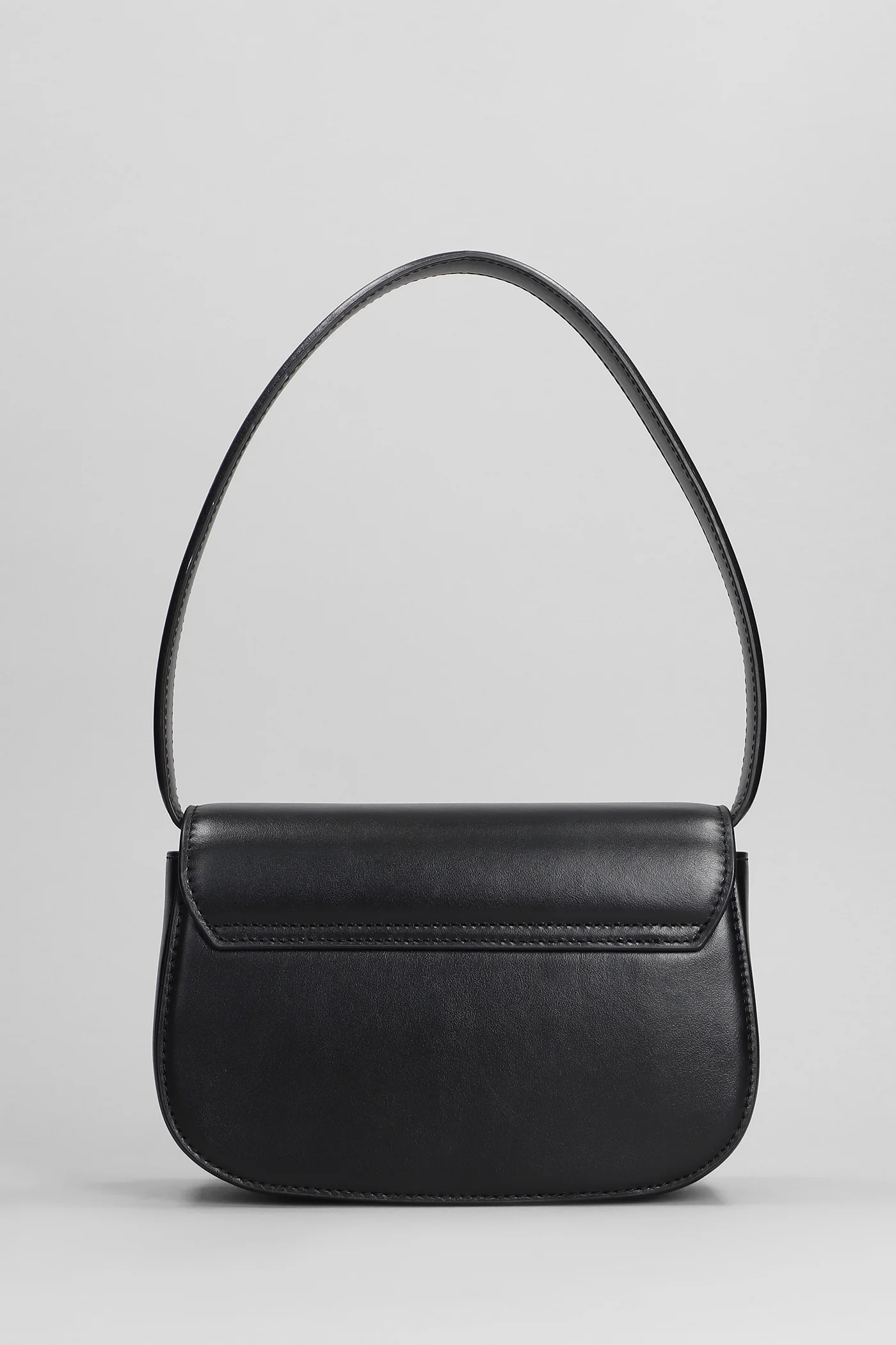 1dr Shoulder bag in black leather - Image 7