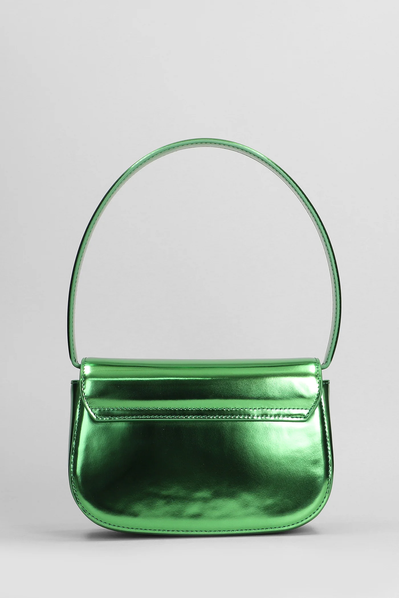 1dr Shoulder bag in green leather - Image 3