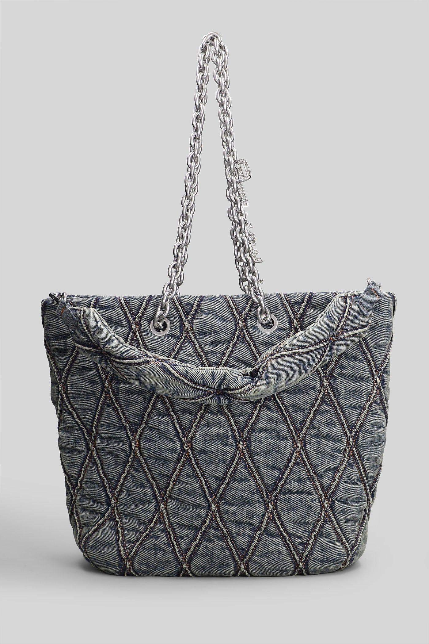 Charm-d Tote in blue denim