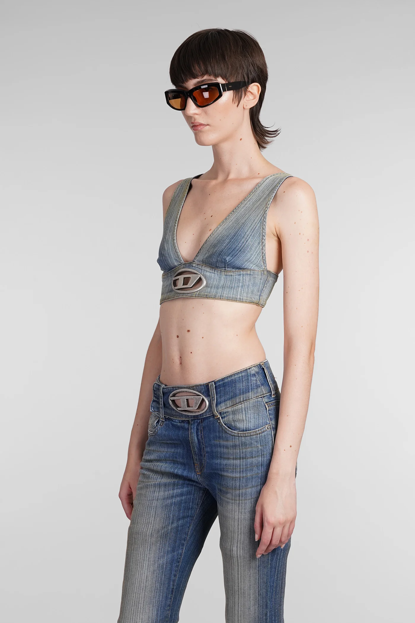 De elly Topwear in blue denim - Image 4