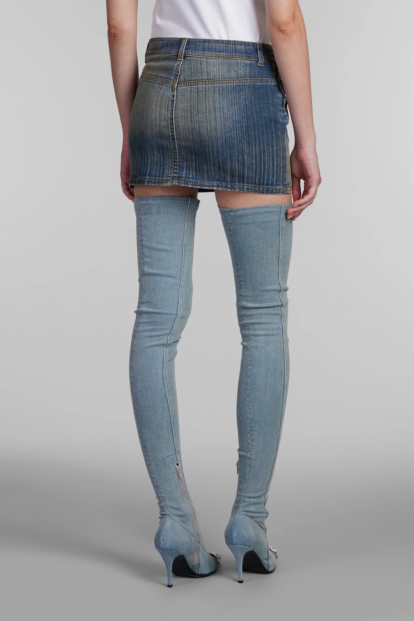De ron s2 Skirt in blue denim - Image 3