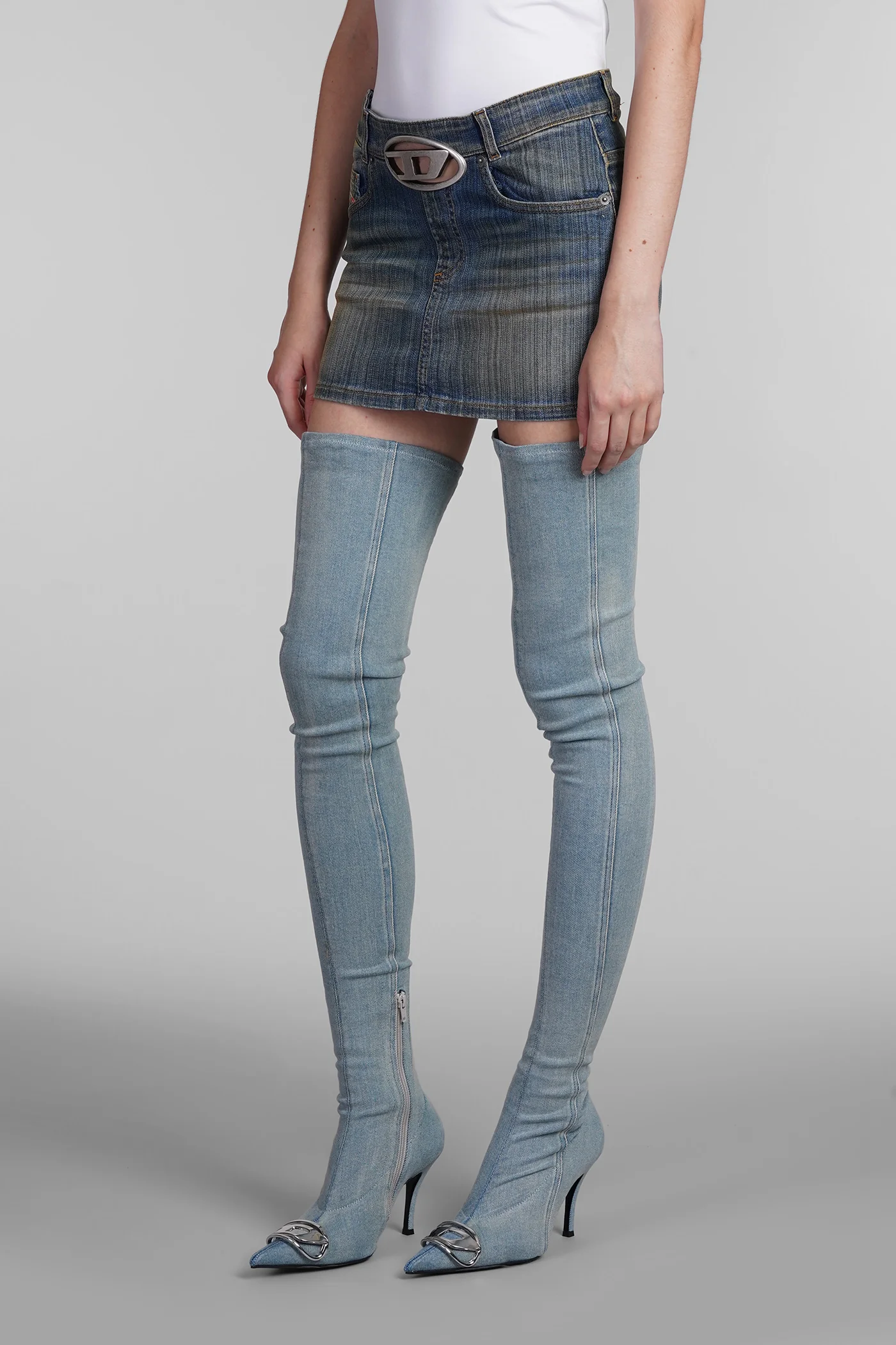 De ron s2 Skirt in blue denim - Image 4
