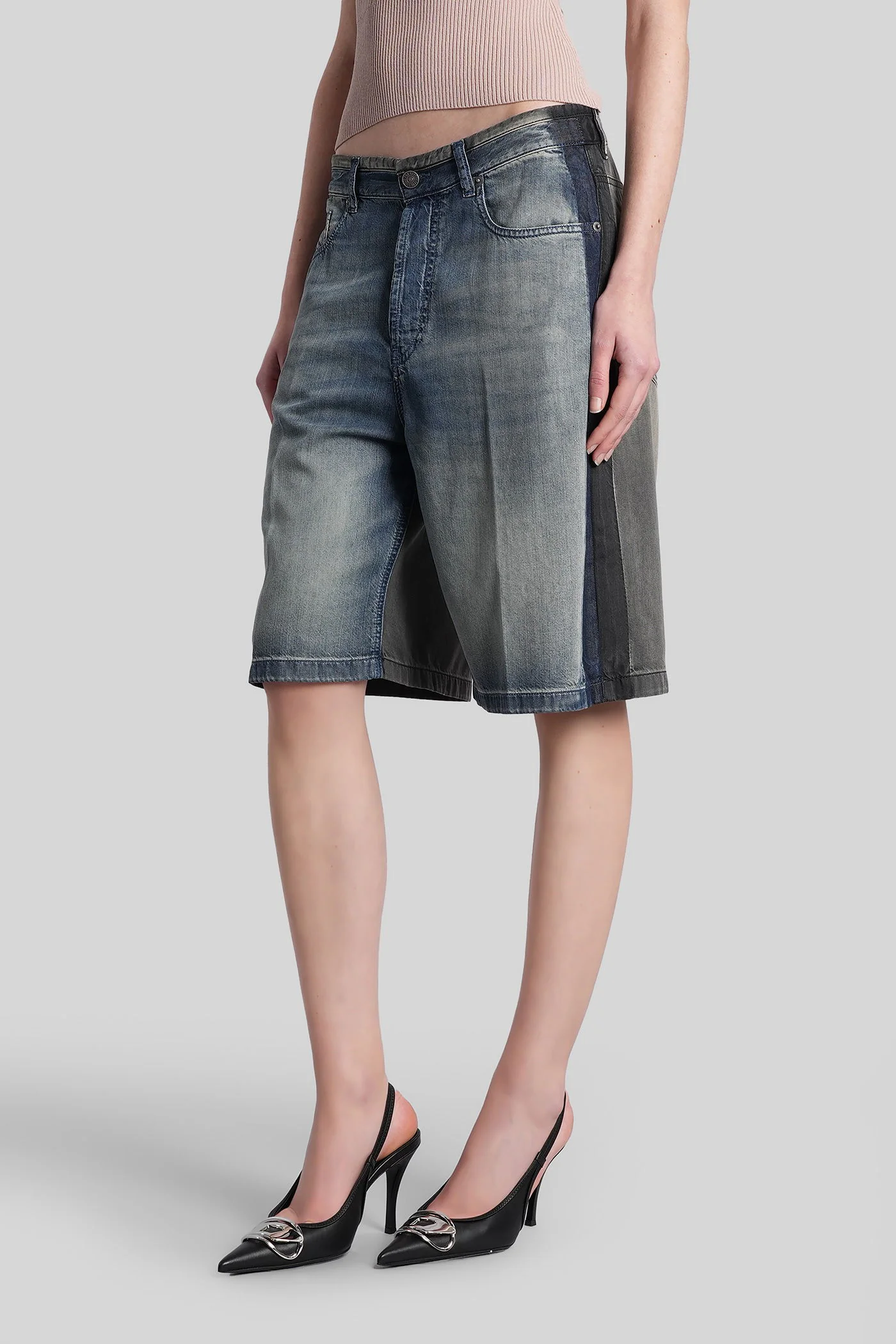 De-sire-short Shorts in blue denim - Image 4