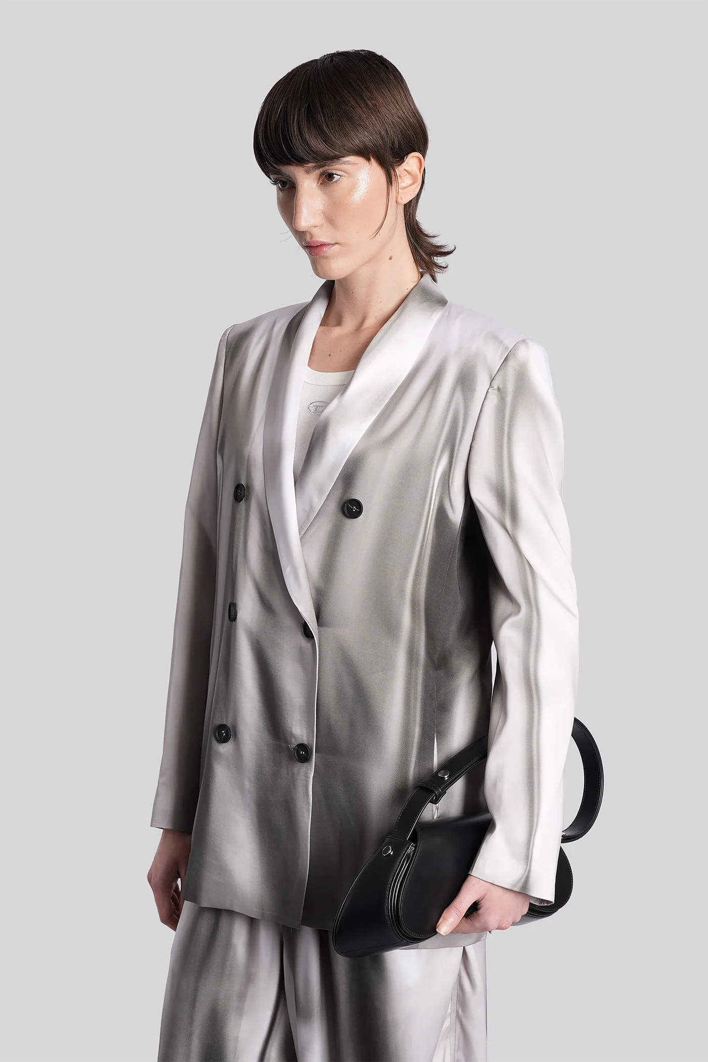G-avina Blazer in grey polyamide polyester - Image 4