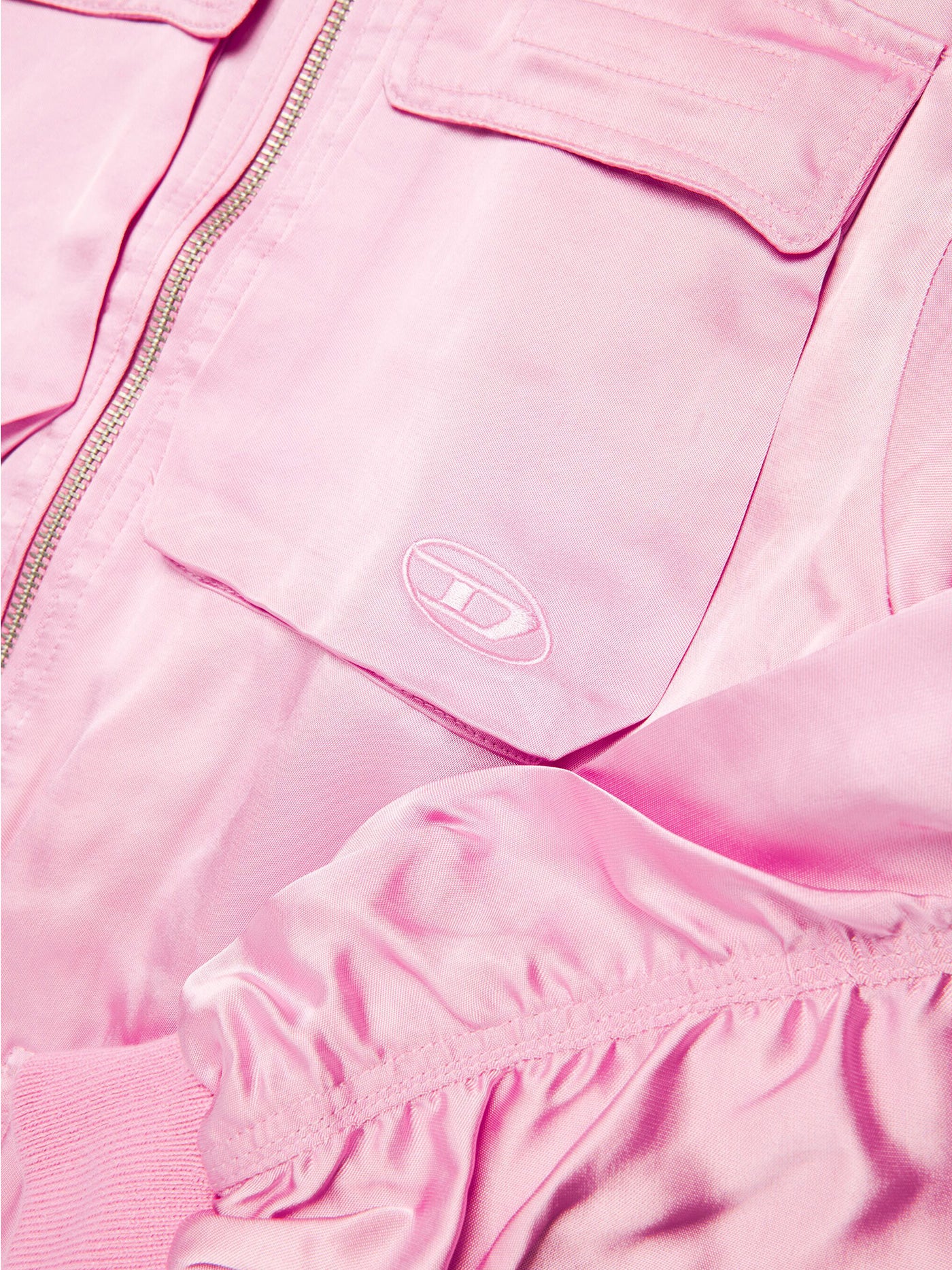 Bomber Jacket in rose-pink viscose - Image 4