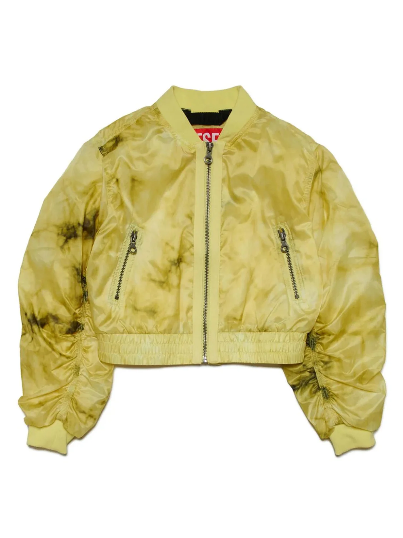 Bomber Jacket in yellow polyester