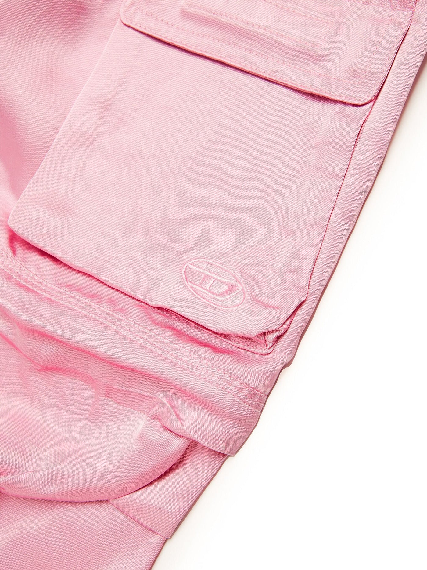 Pants in rose-pink viscose - Image 4