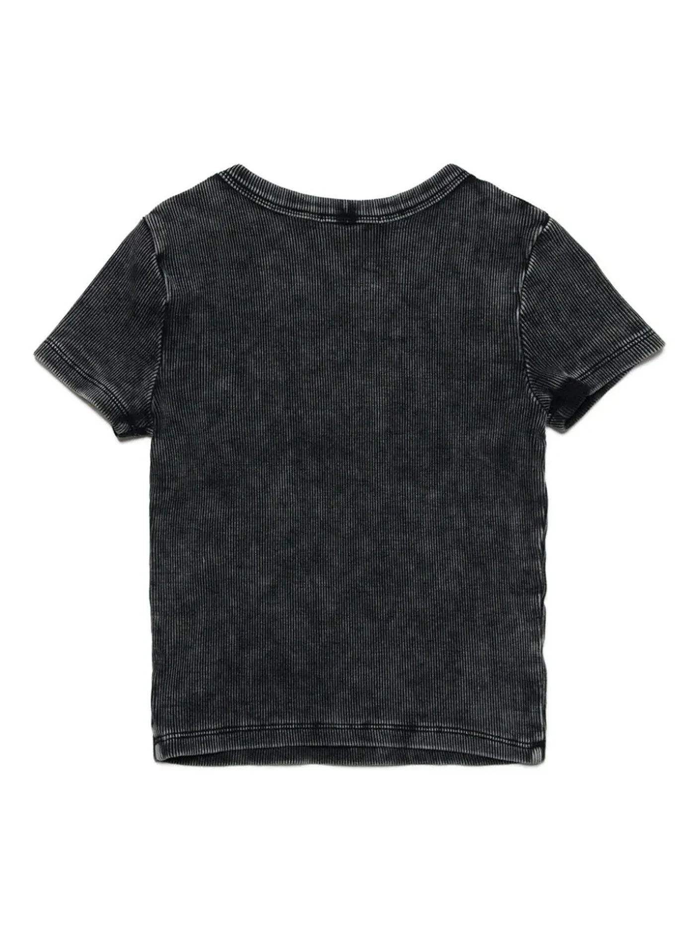 T-Shirt in black cotton - Image 2